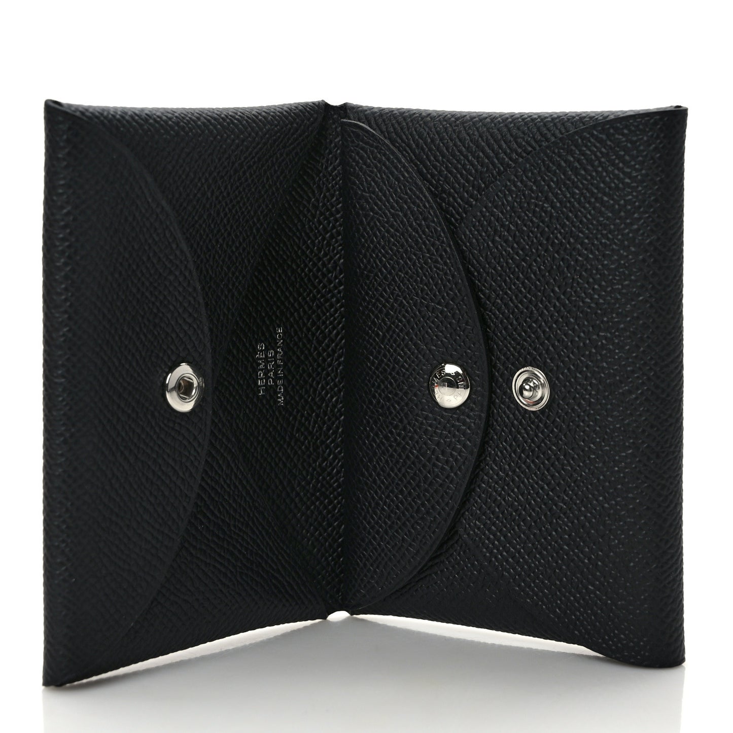 Epsom Calvi Duo Card Case Black