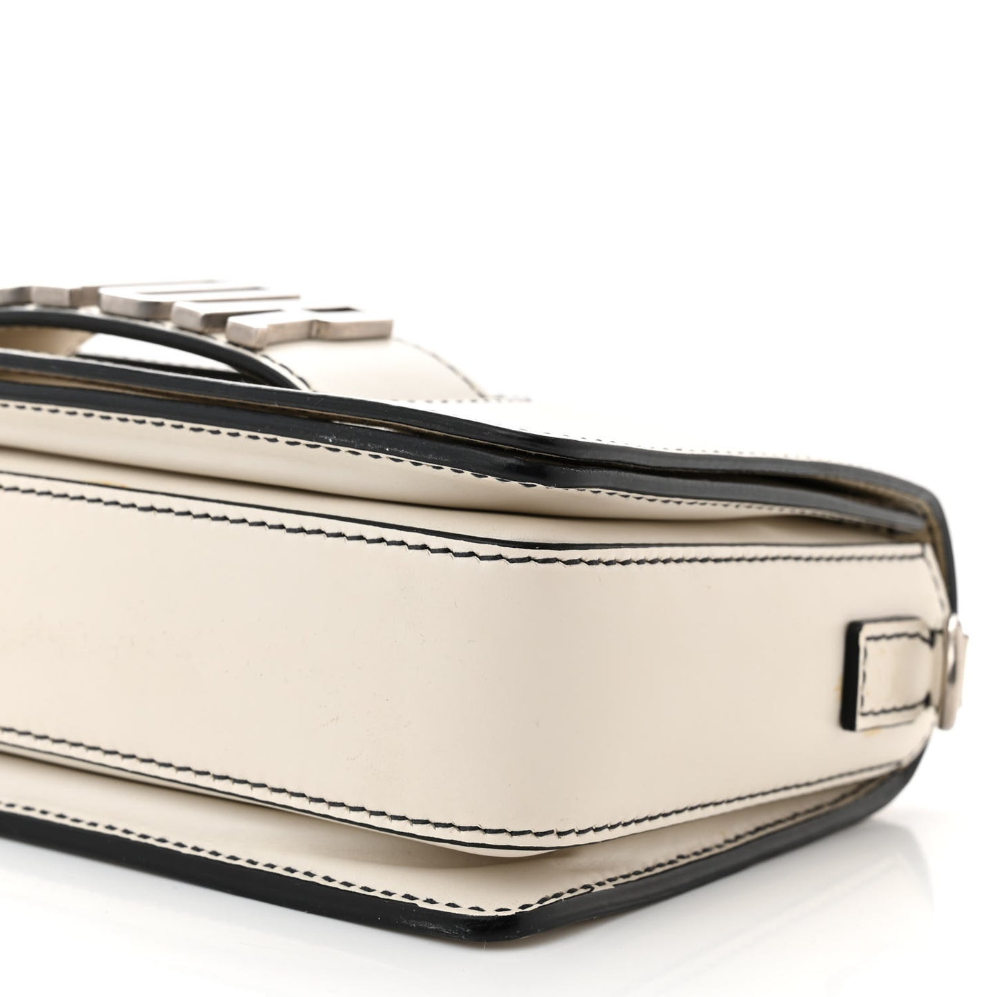 Smooth Calfskin Dio(r)evolution Flap Bag Off White
