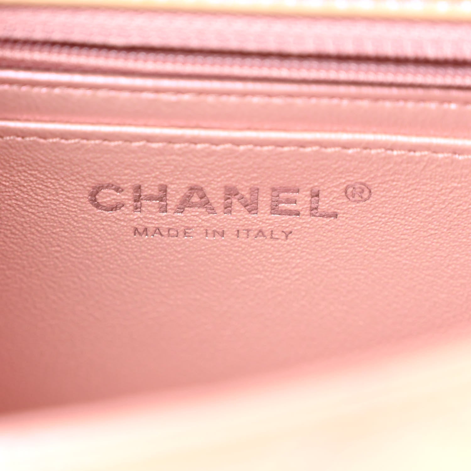 Chanel Iridescent Calfskin Quilted Mini Rectangular Flap Pink 6 of 10
