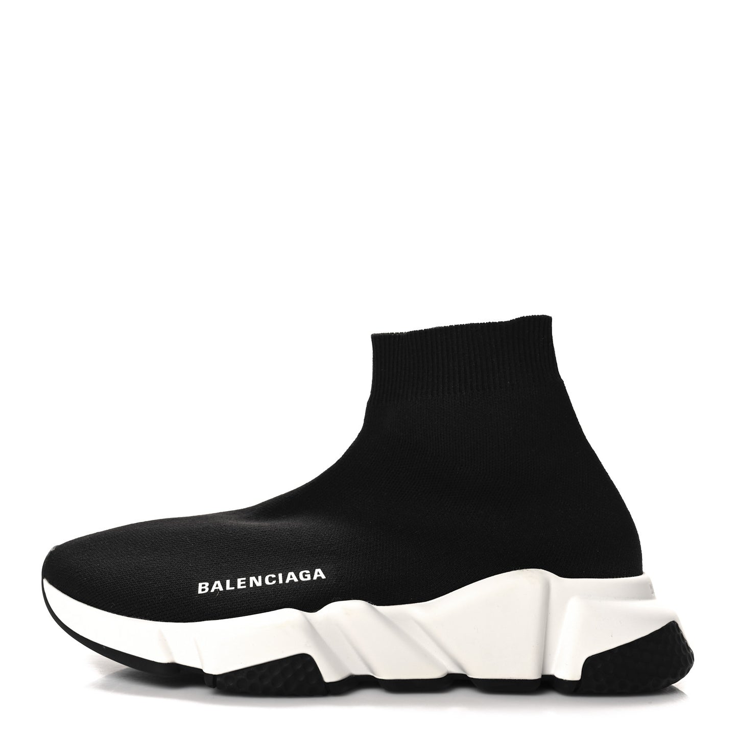 Neoprene Knit Womens Speed Sneakers 39 Black White
