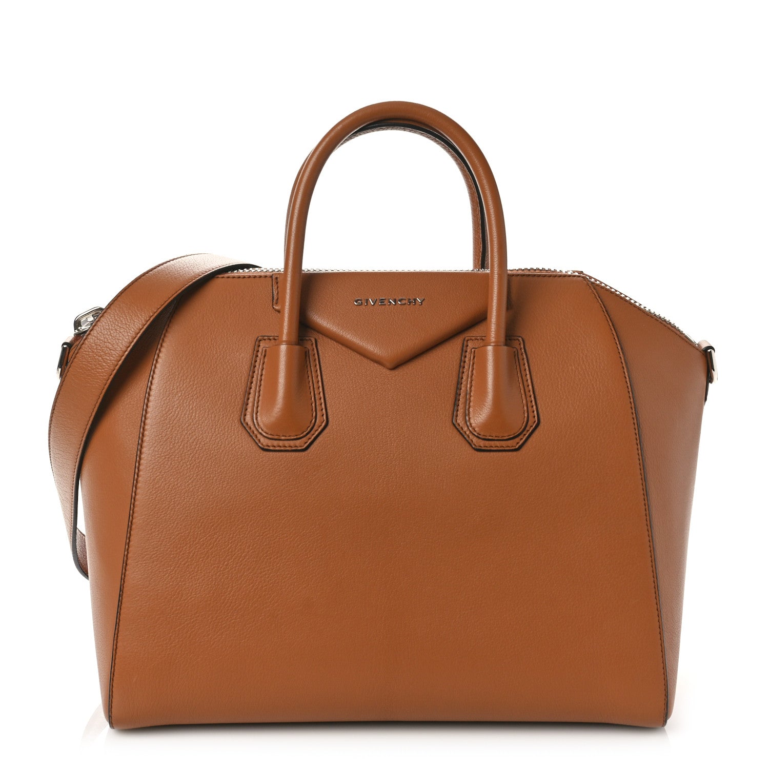 GIVENCHY ブラウン ハンドバッグ 中型 Givenchy Sugar Goatskin Medium Antigona Cognac 1371351 – FASHIONPHILE