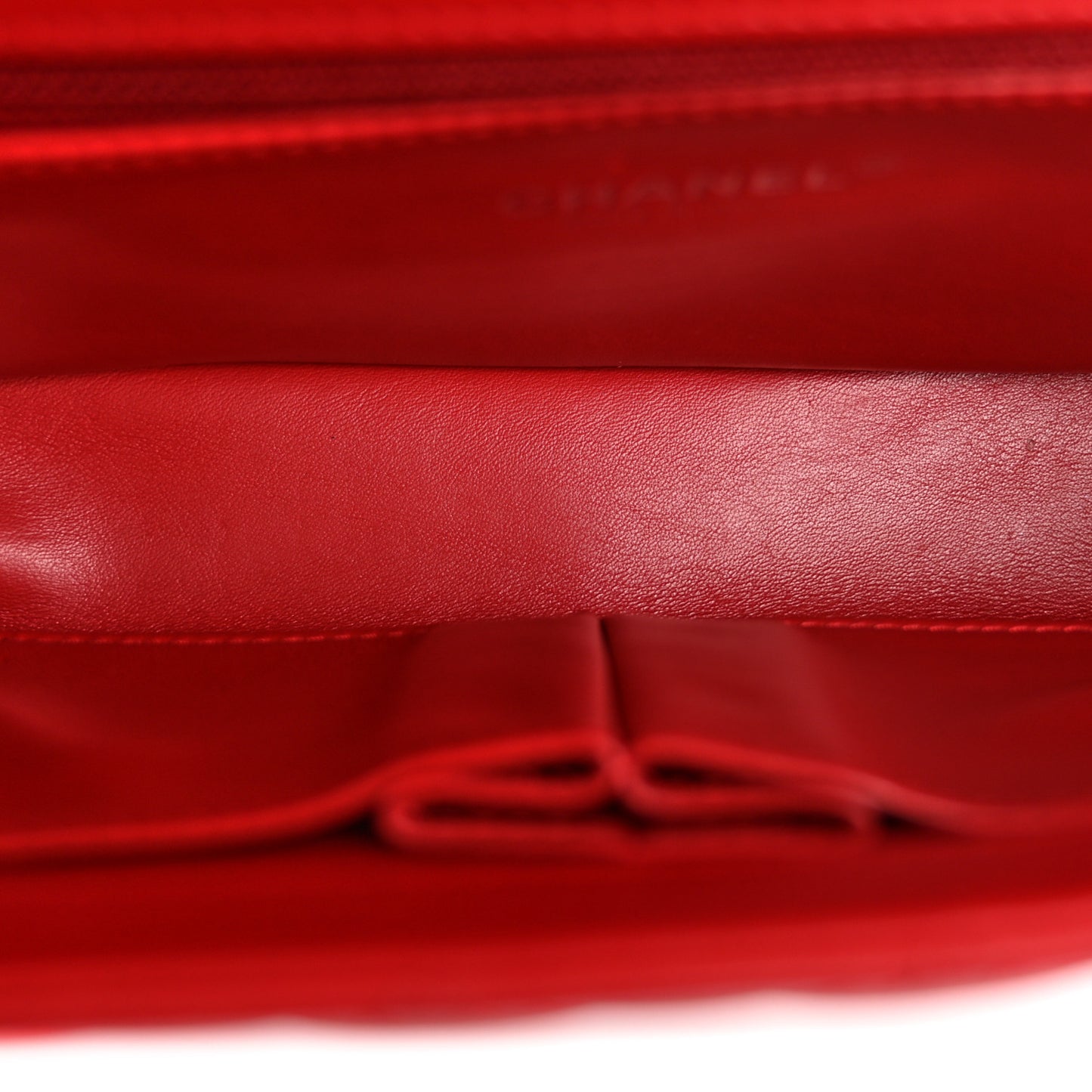 Calfskin Quilted Medium CC Filigree Flap Red