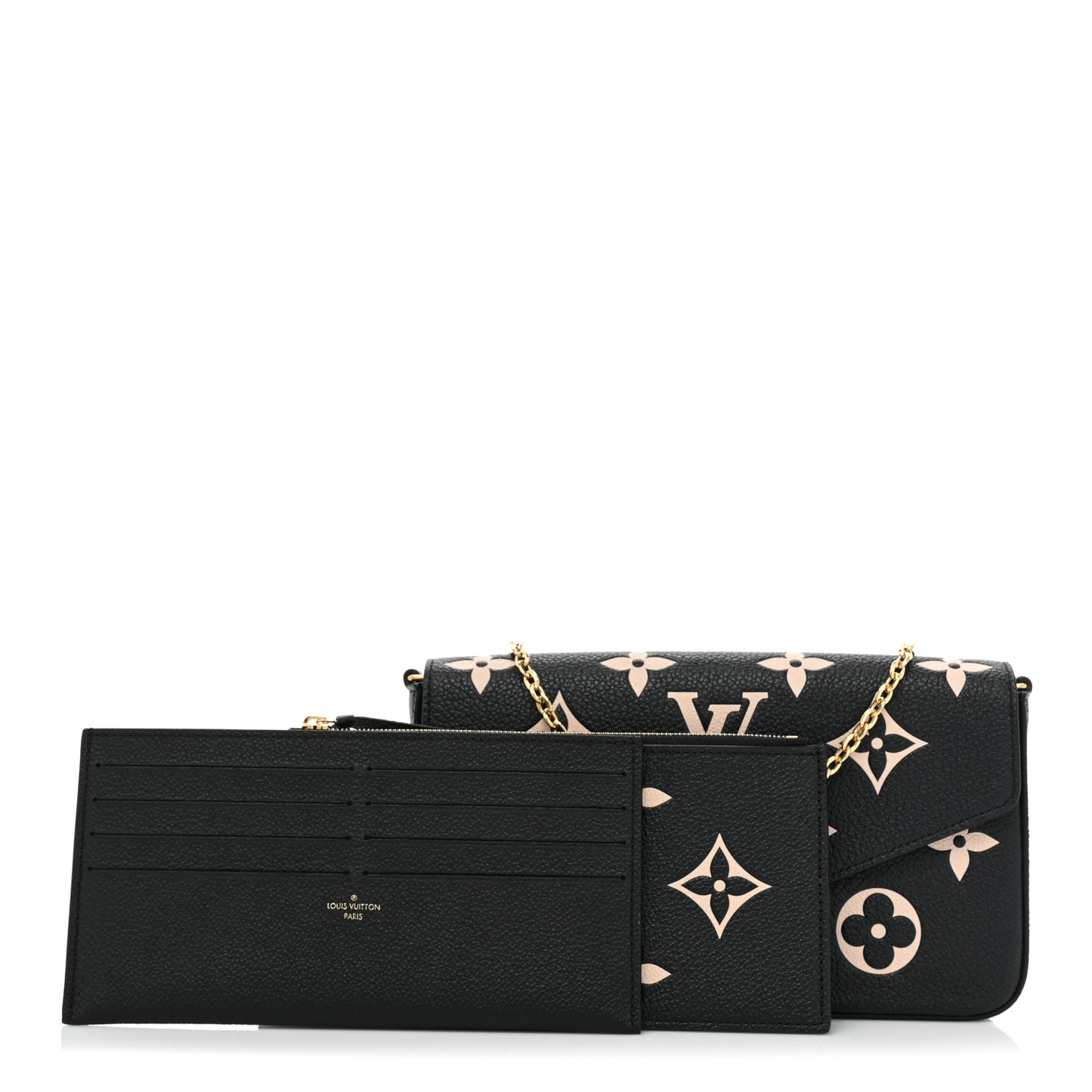 Empreinte Monogram Giant Felicie Pochette Black Beige