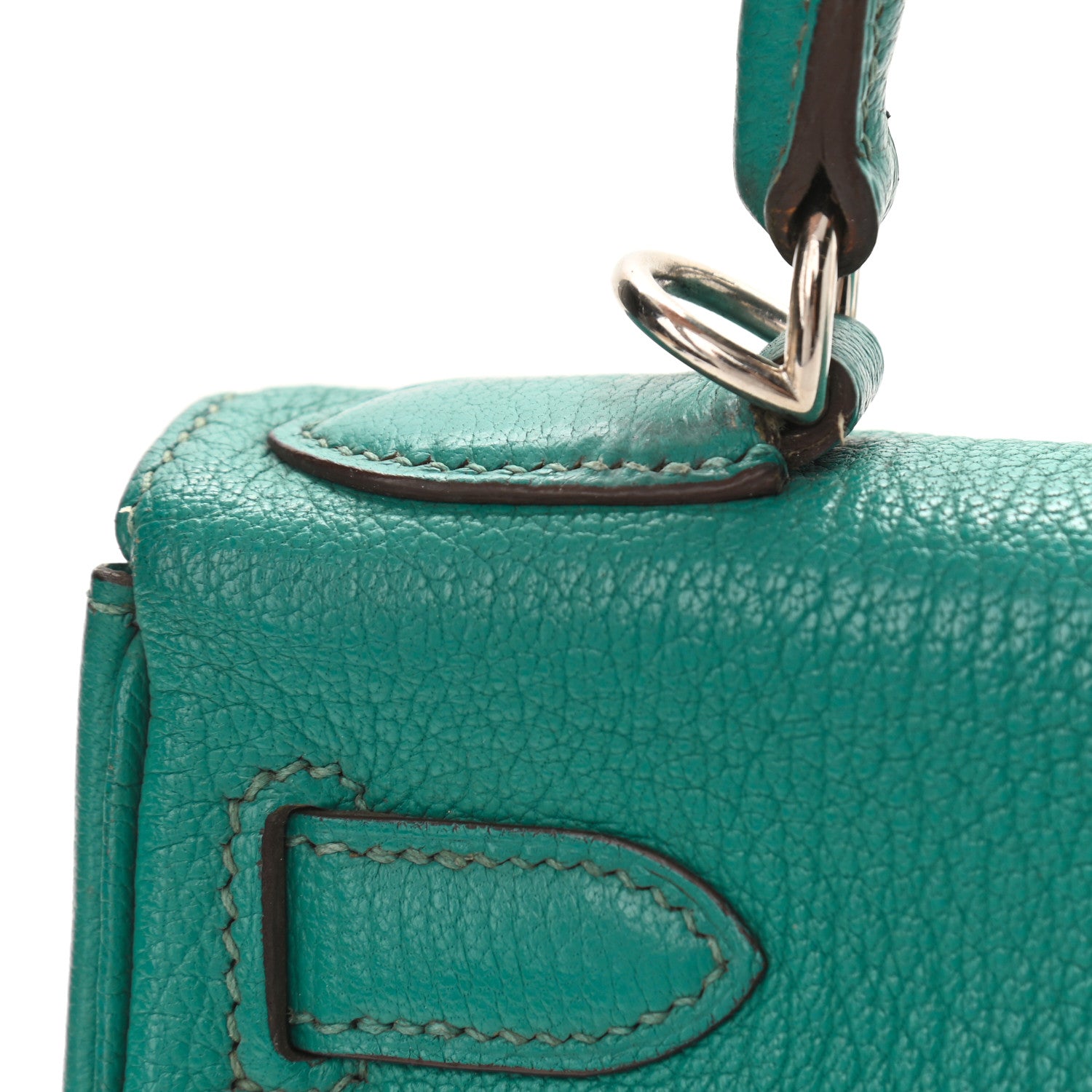 Hermes Chevre De Coromandel Kelly Retourne 28 Bleu Paon 10 of 15