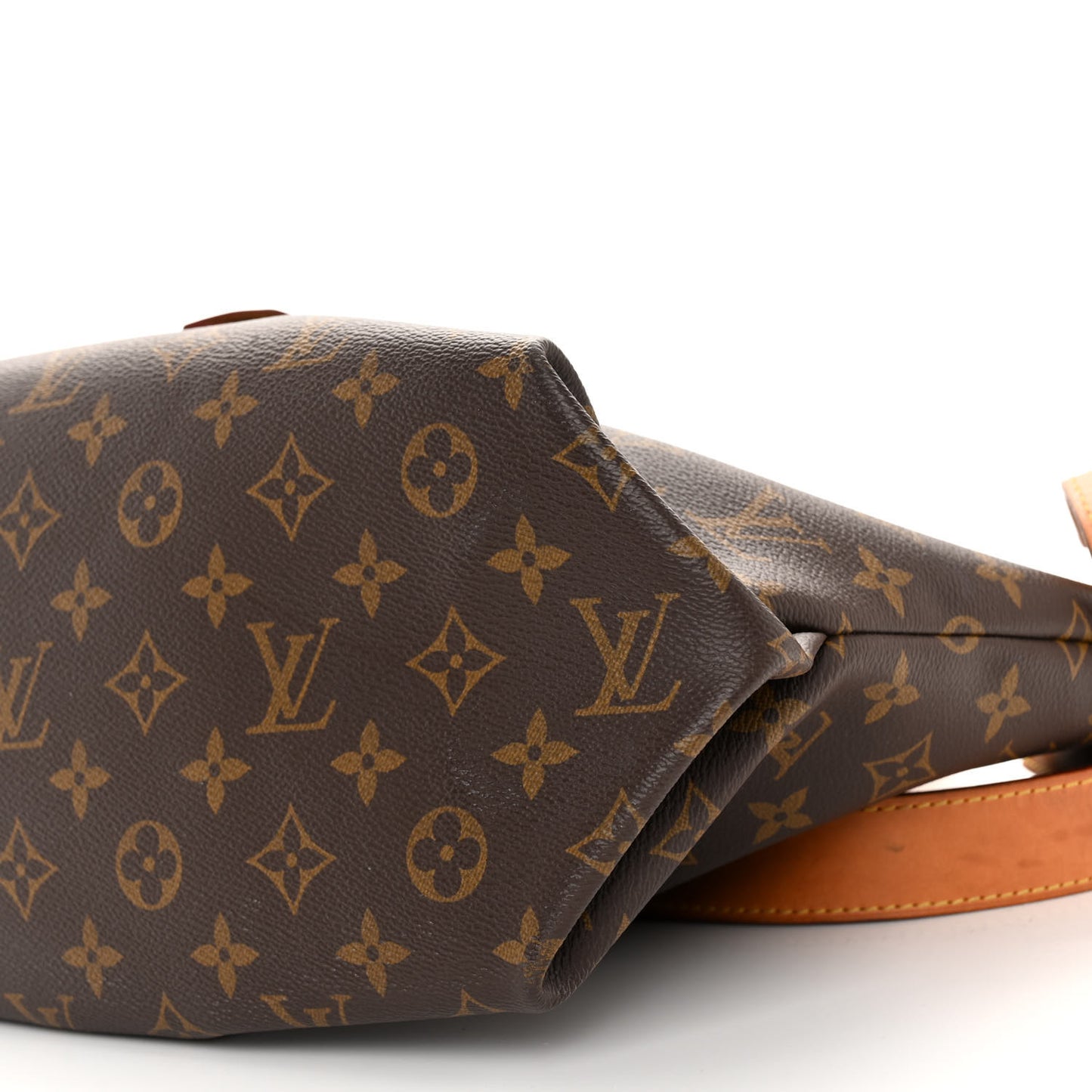 LOUIS VUITTON Monogram Flower Zipped Tote MM Beige