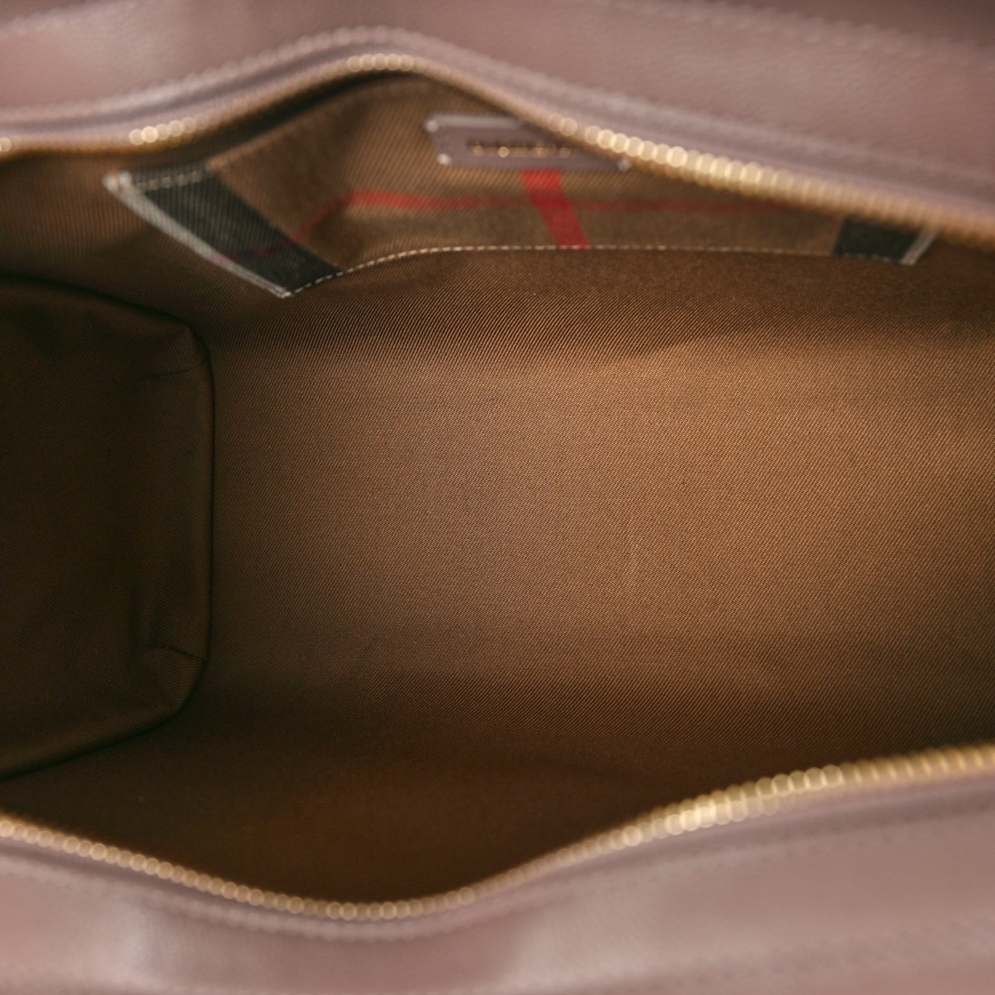 Calfskin Mega Check Banwell Tote Grey Mink