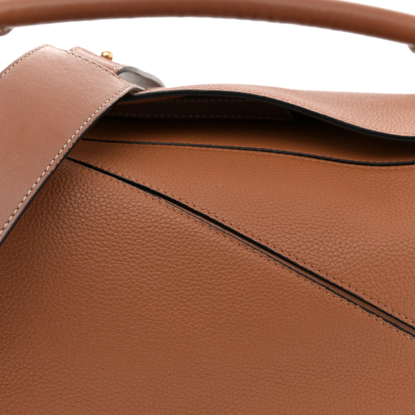 Calfskin Medium Puzzle Bag Tan