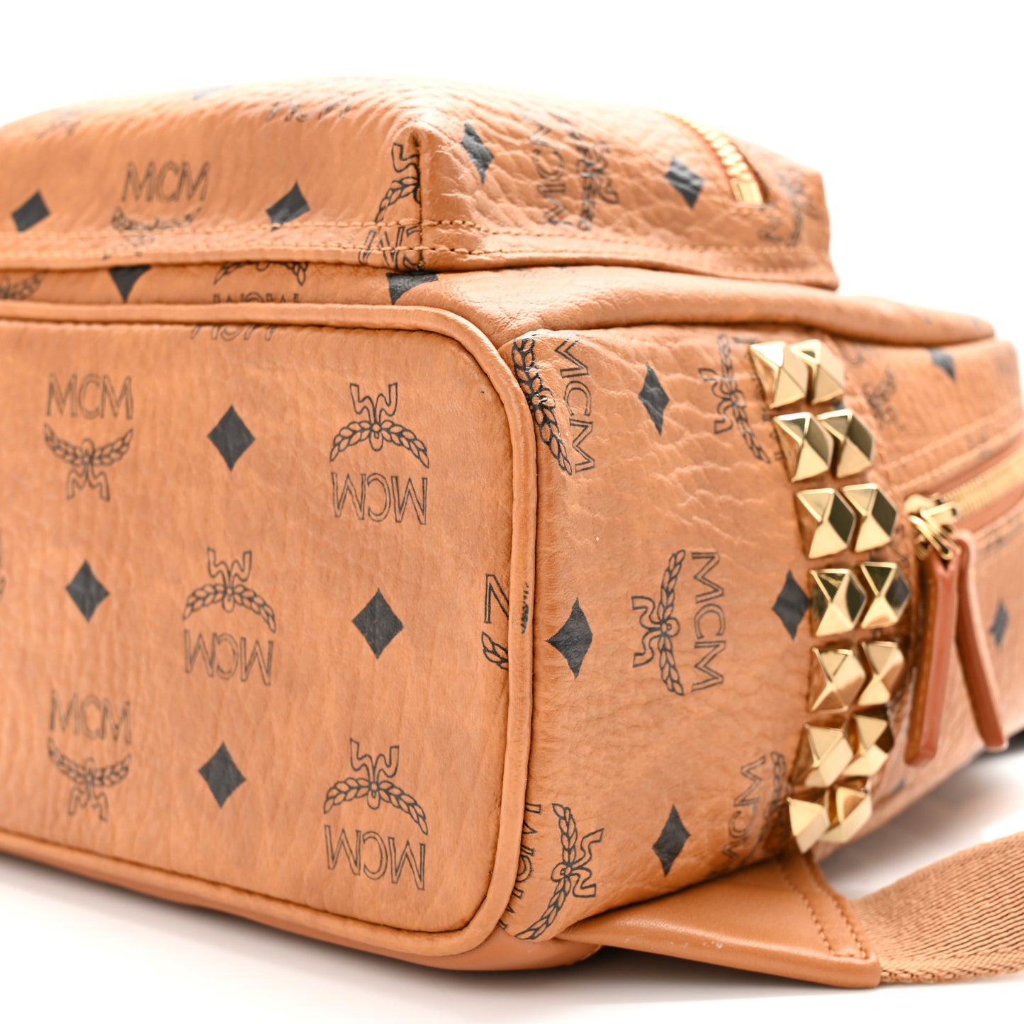 Visetos Side Stud Mini Stark Backpack Cognac