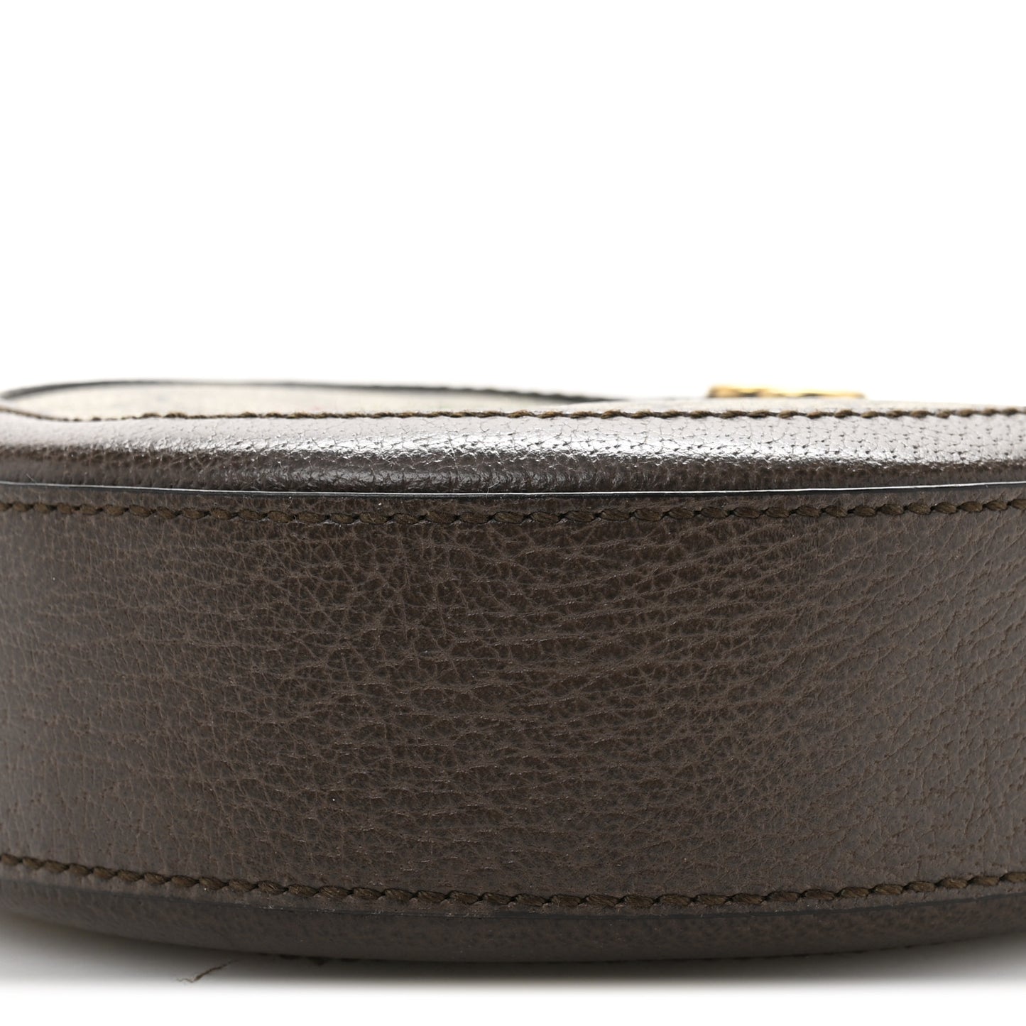 GG Supreme Monogram Web Mini Ophidia Round Shoulder Bag Brown