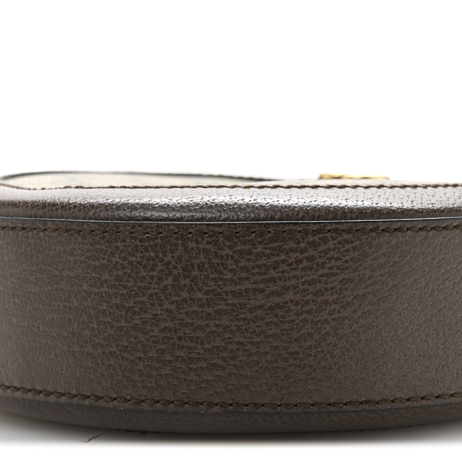 Gucci GG Supreme Monogram Web Mini Ophidia Round Shoulder Bag Brown 10 of 12