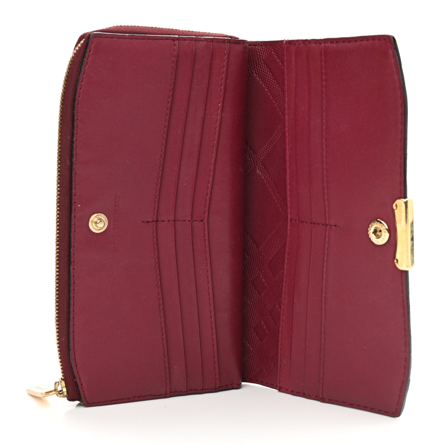 Calfskin Alvington Continental Wallet Peony Rose