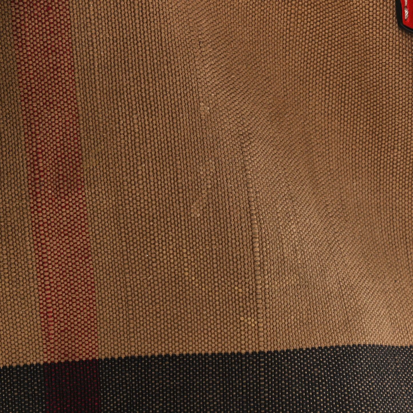 Canvas Mega Check Medium Maidstone Cadmium Red
