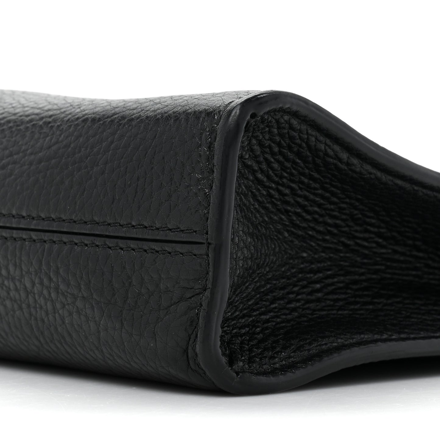 Natural Grain Calfskin Antony Messenger Crossbody Black
