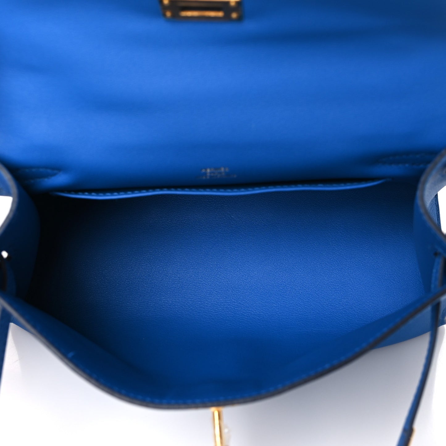 Swift Kelly Pochette Clutch Bleu Zellige