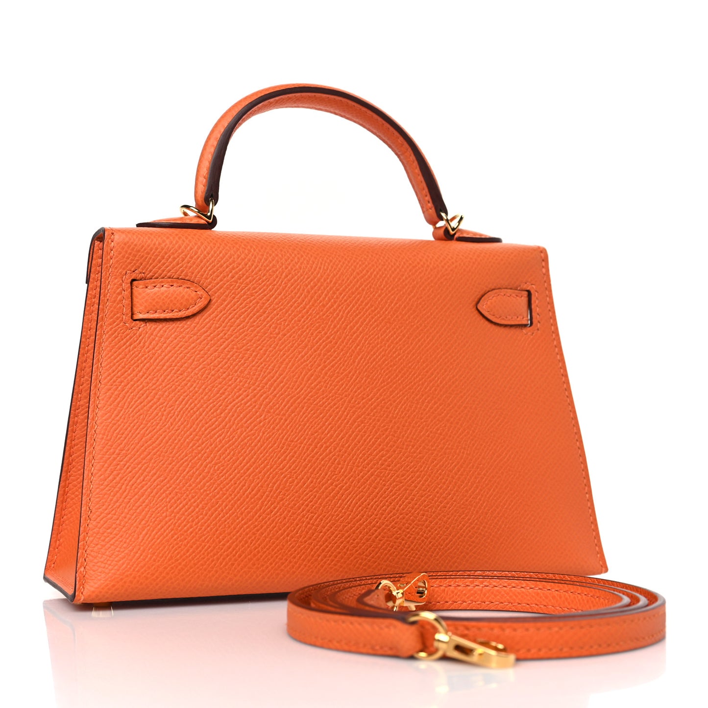 Epsom Mini Kelly Sellier 20 Orange