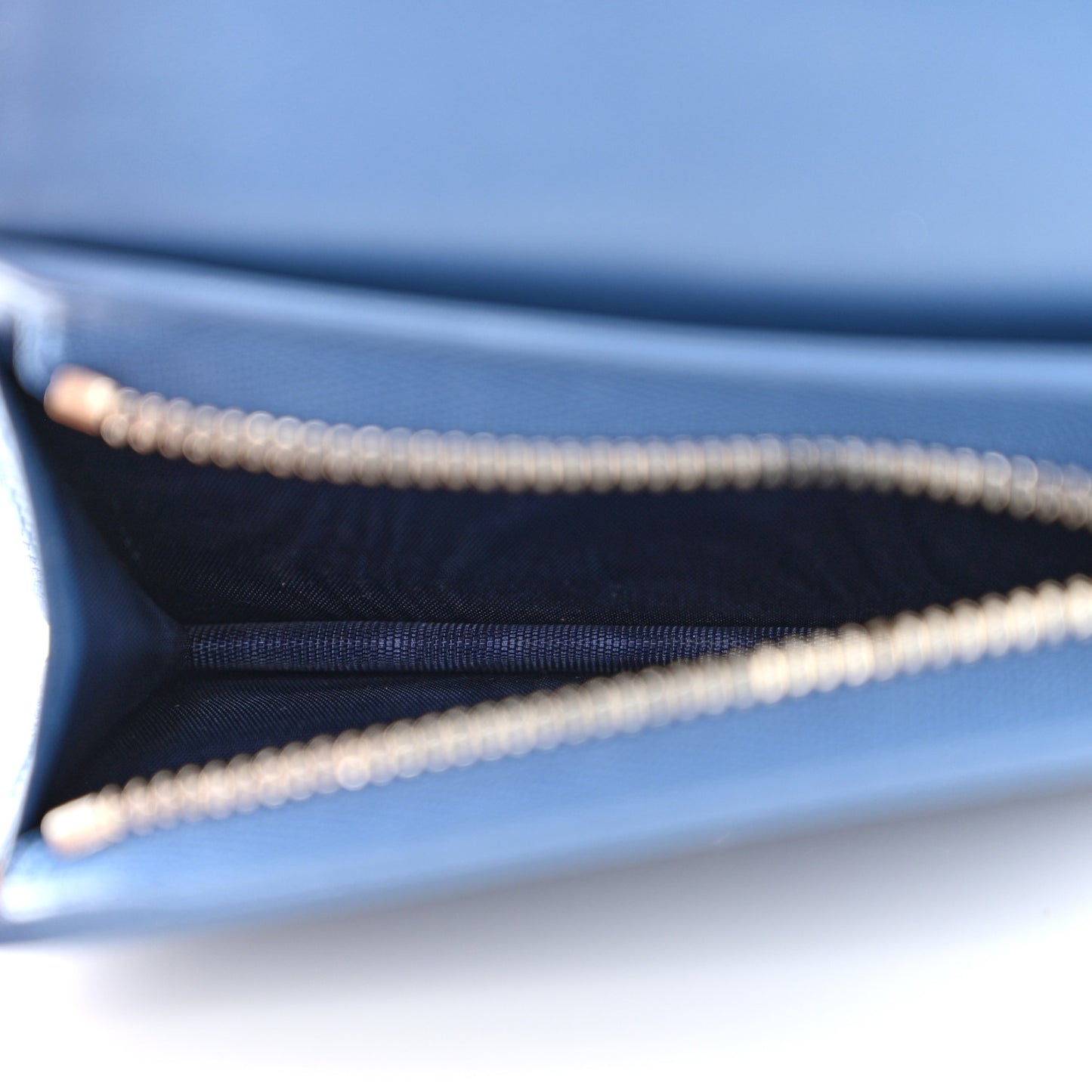 Calfskin Matelasse Aria GG Marmont Card Case Wallet Clear Blue