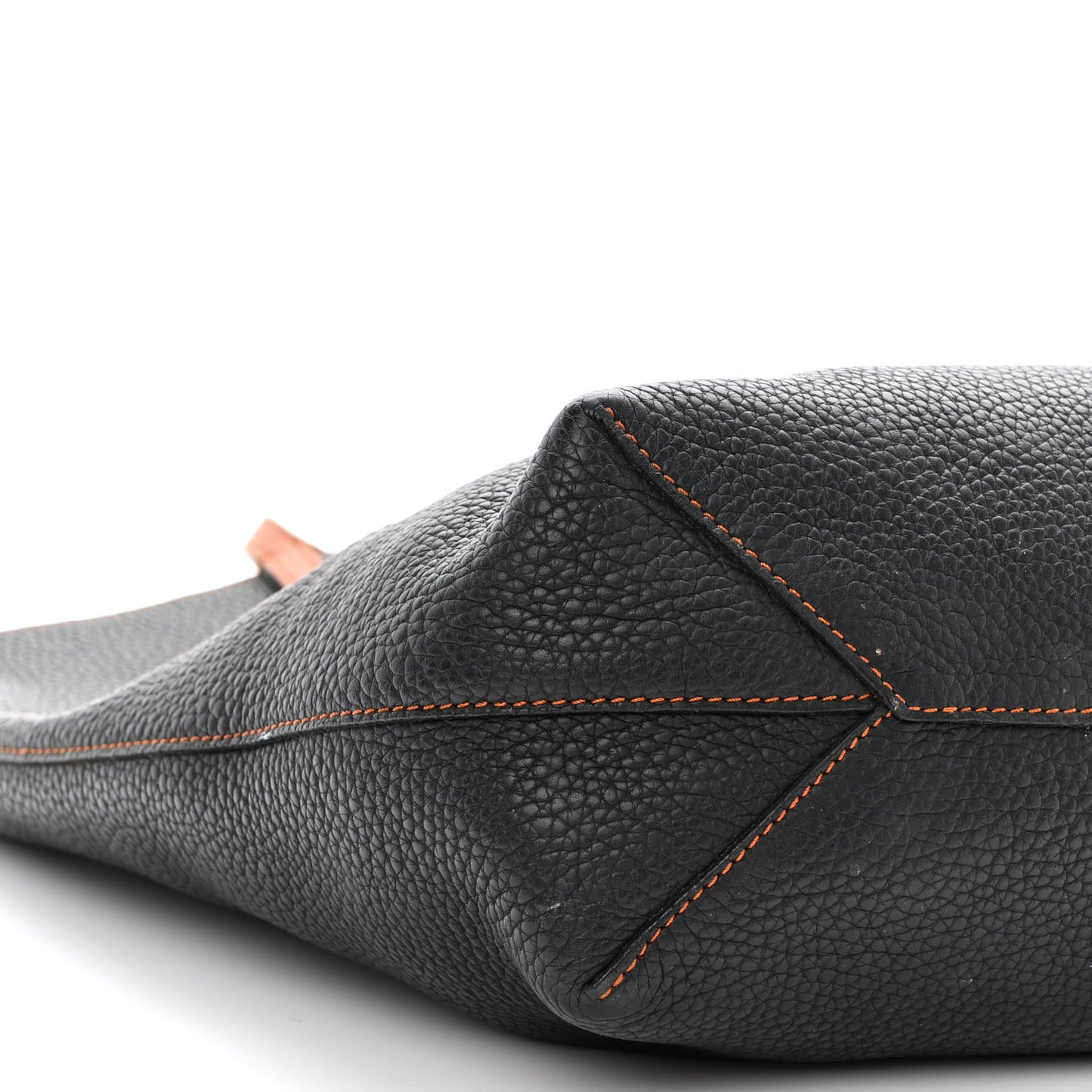 Taurillon Blush Tote Black Cognac