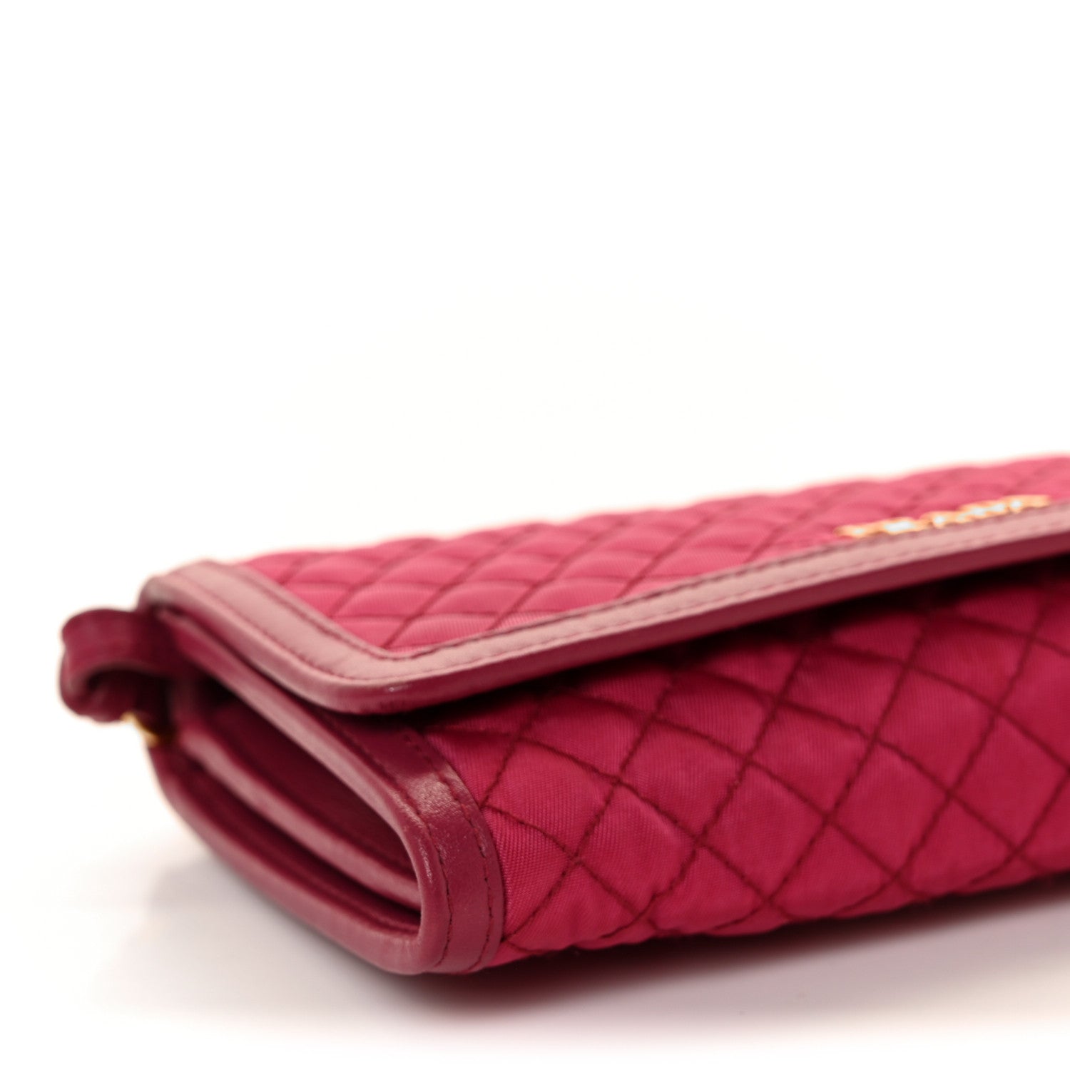 Prada Tessuto Quilted Mini Crossbody Wallet Ibisco 8 of 9