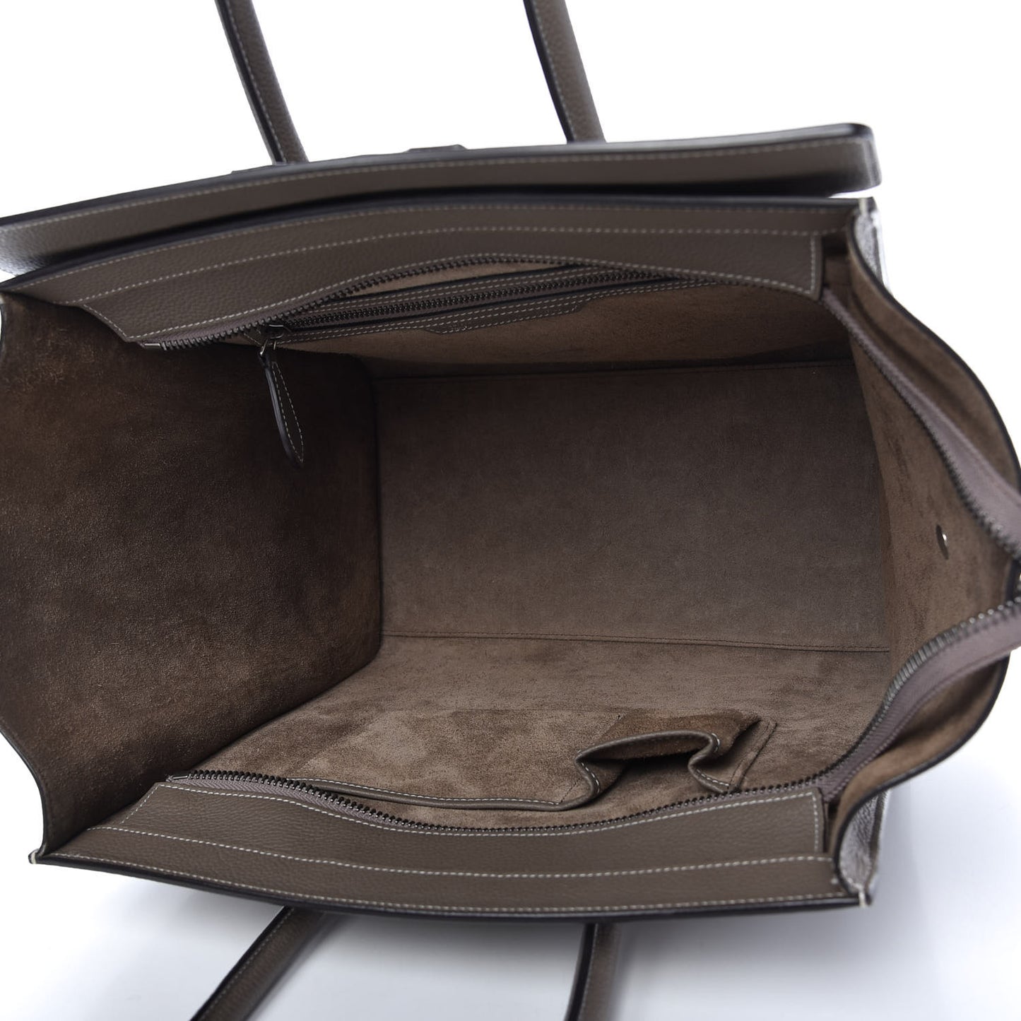 Drummed Calfskin Mini Luggage Souris