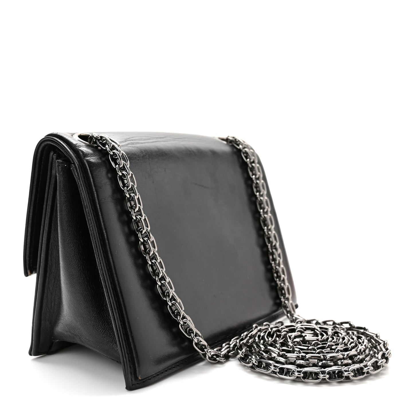 Lambskin Mademoiselle Flap Black