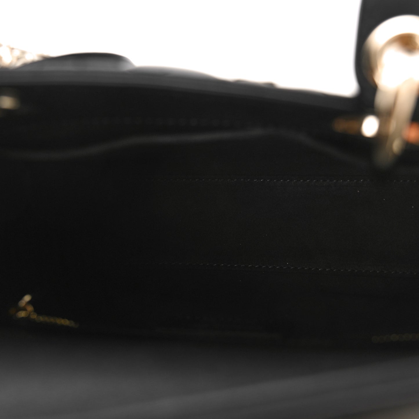 Lambskin Cannage Butterfly Studs Small Lady Dior Black