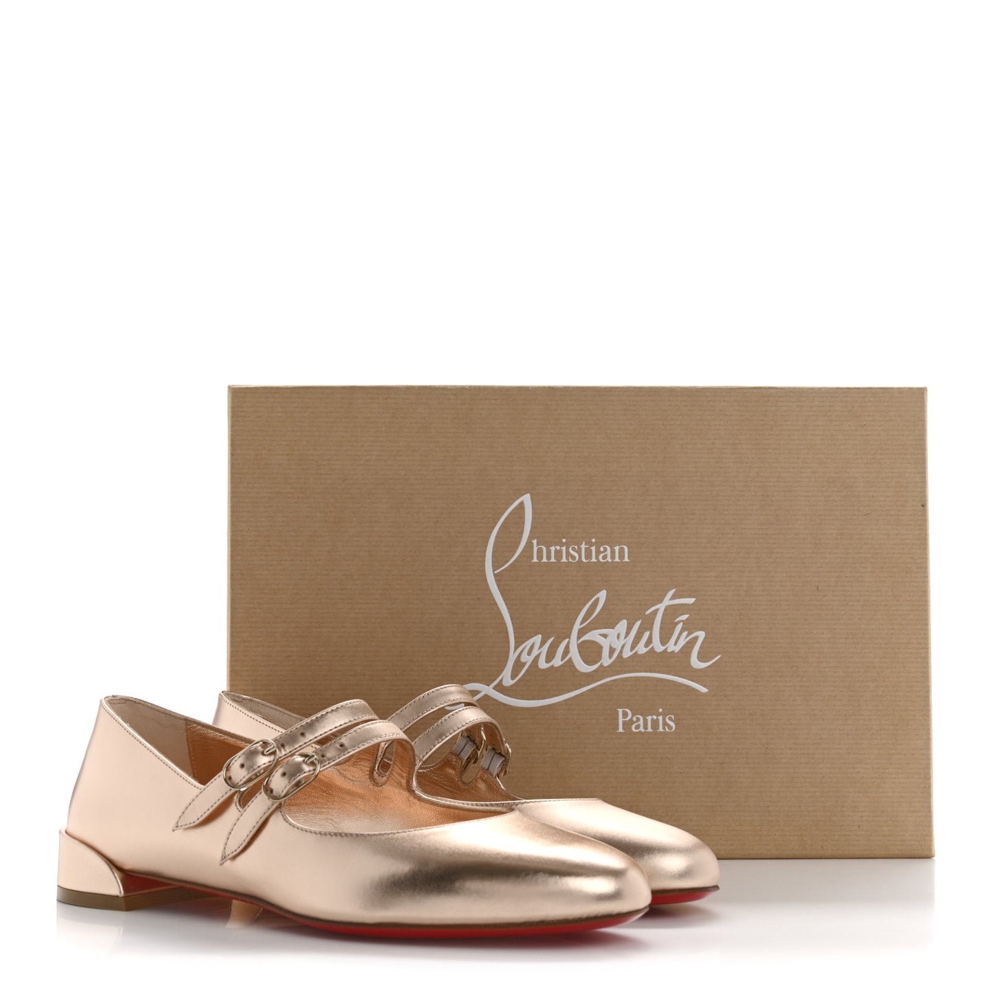 Calf Laminato Satin Sweet Jane Flats 36 Leche