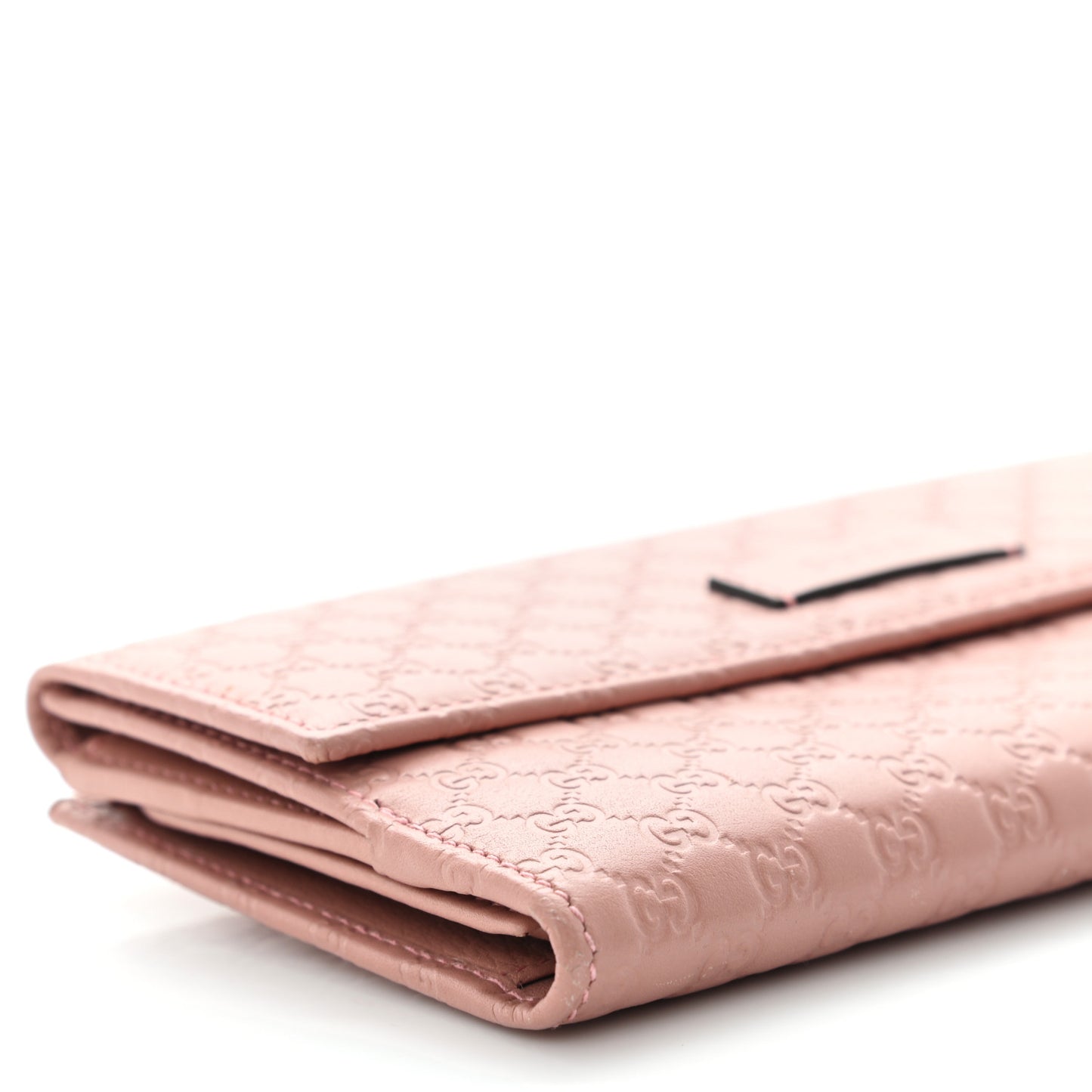 Microguccissima Continental Flap Wallet Soft Pink