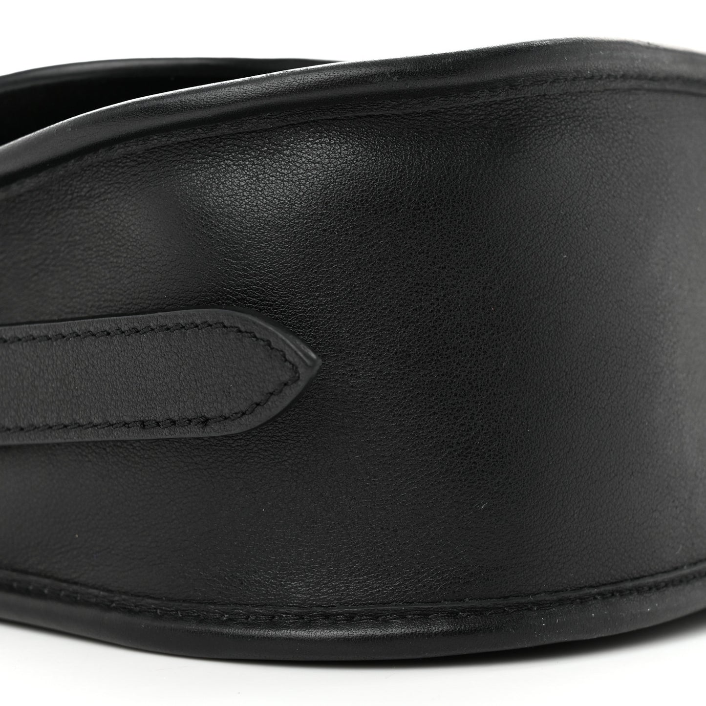 Silky Calfskin Sadie Satchel Black