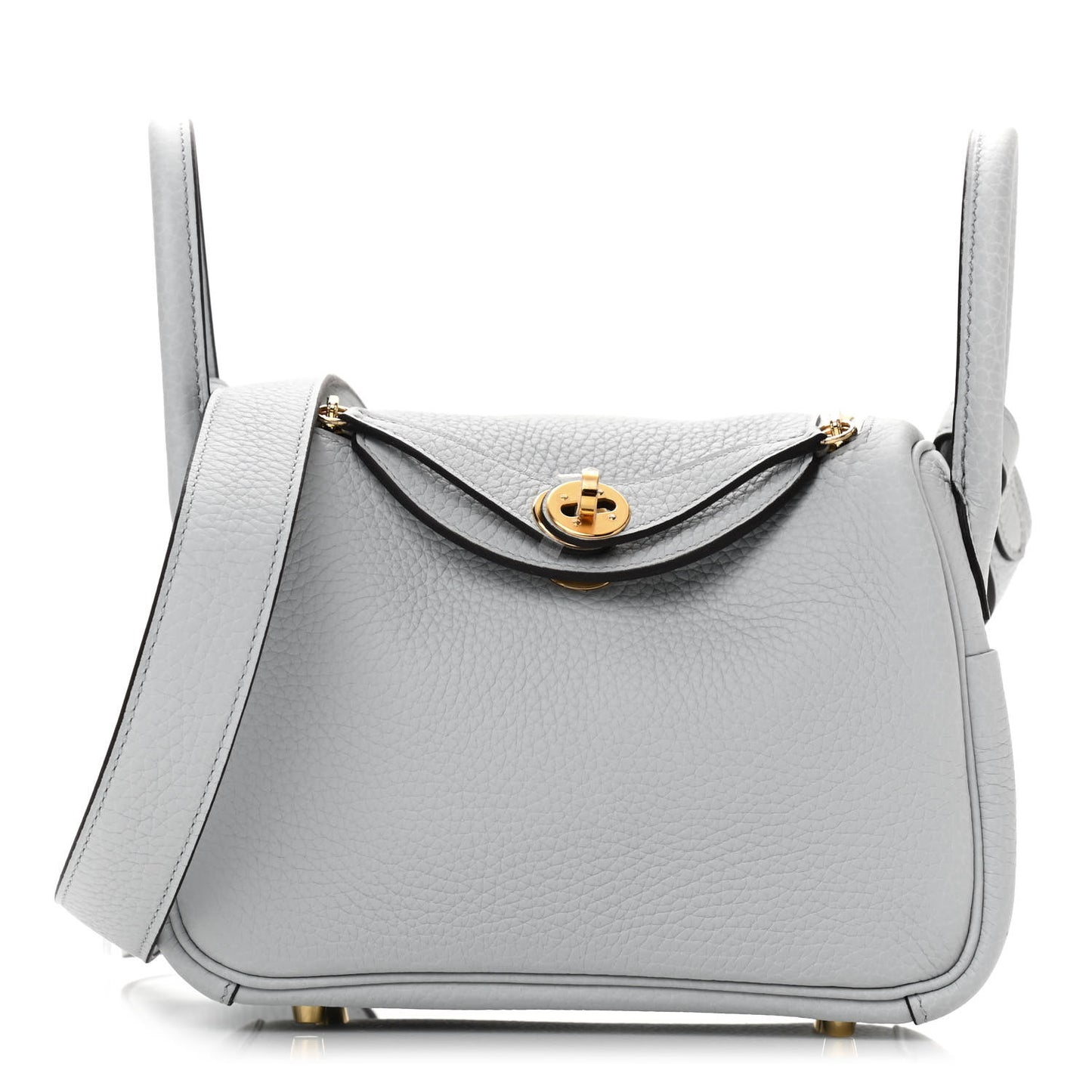 Taurillon Clemence Mini Lindy 20 Bleu Pale