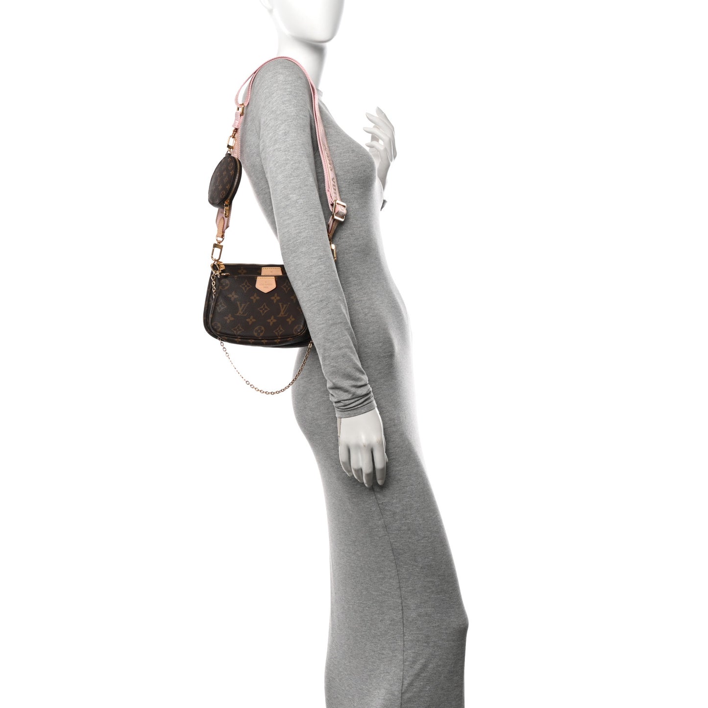 Monogram Multi Pochette Accessories Rose Clair