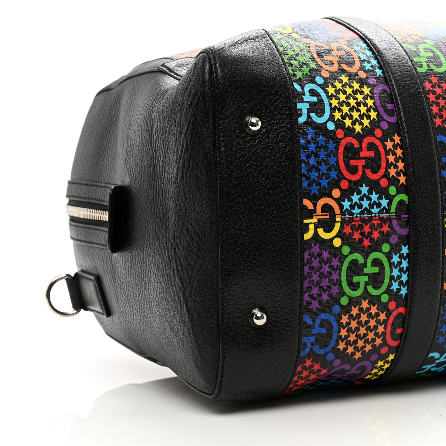 GG Supreme Monogram Psychedelic Duffle Bag Black Multicolor