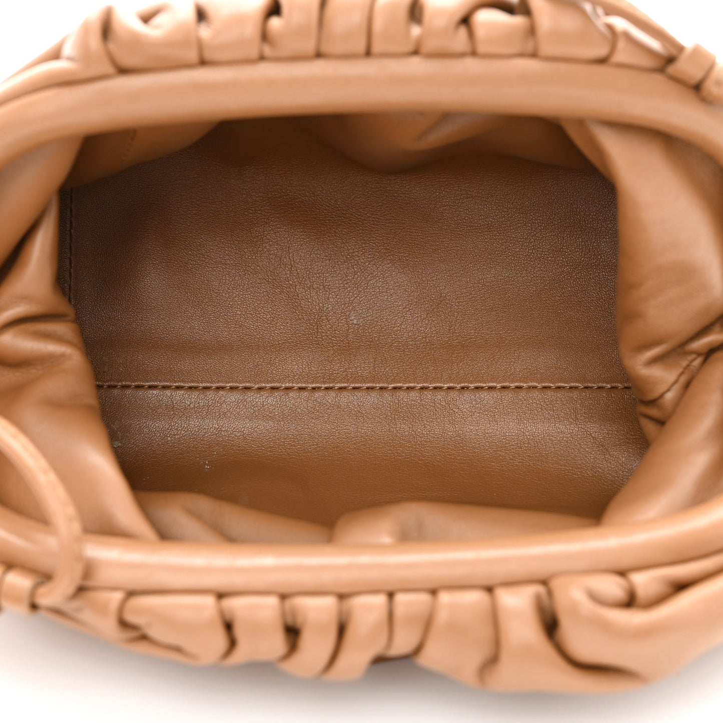 Butter Calfskin The Mini Pouch Cammello