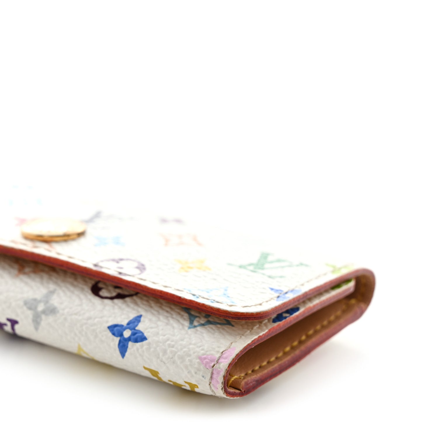 Monogram Multicolor Multicles 4 Key Holder White