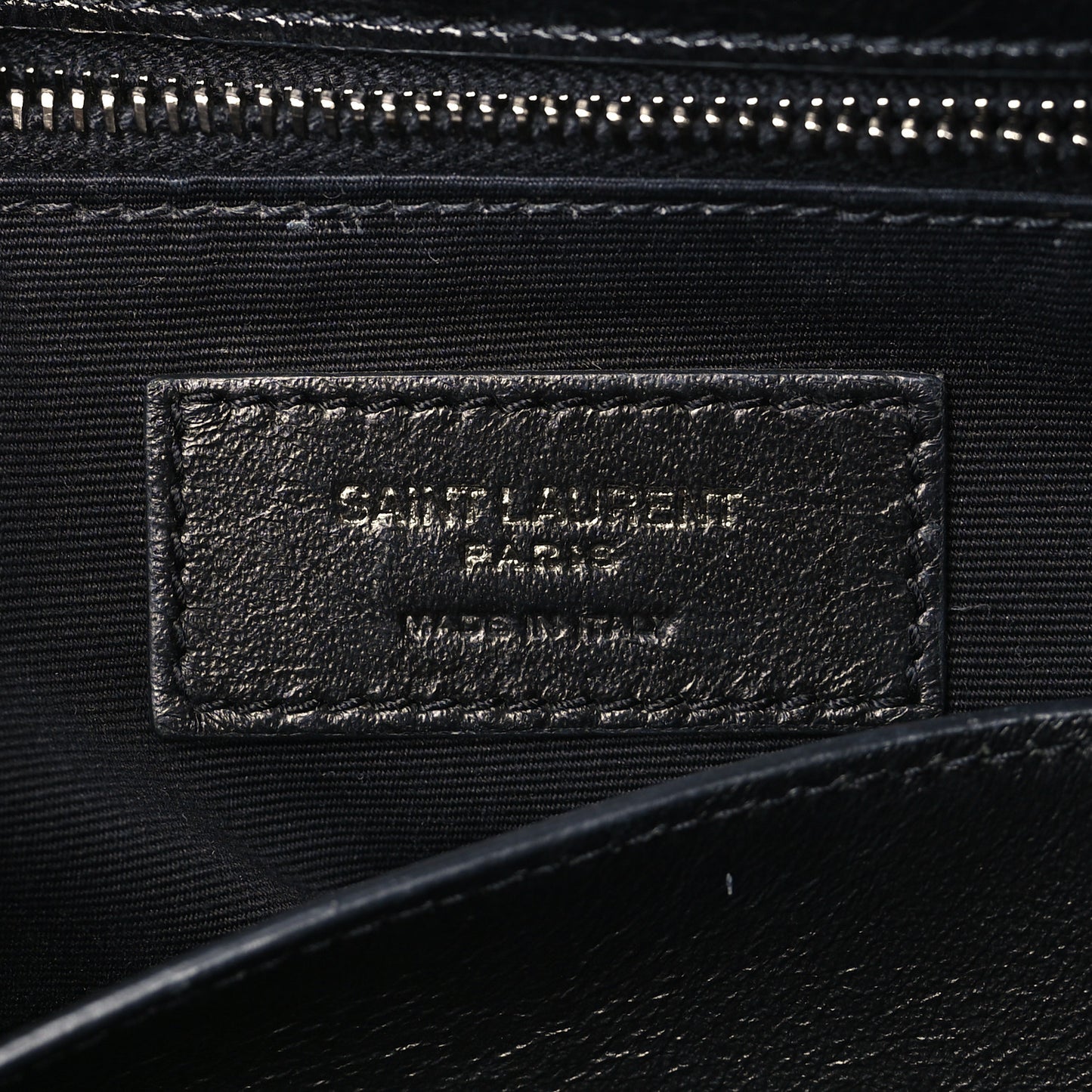 Crinkled Calfskin Matelasse Monogram Medium Niki Chain Satchel Black