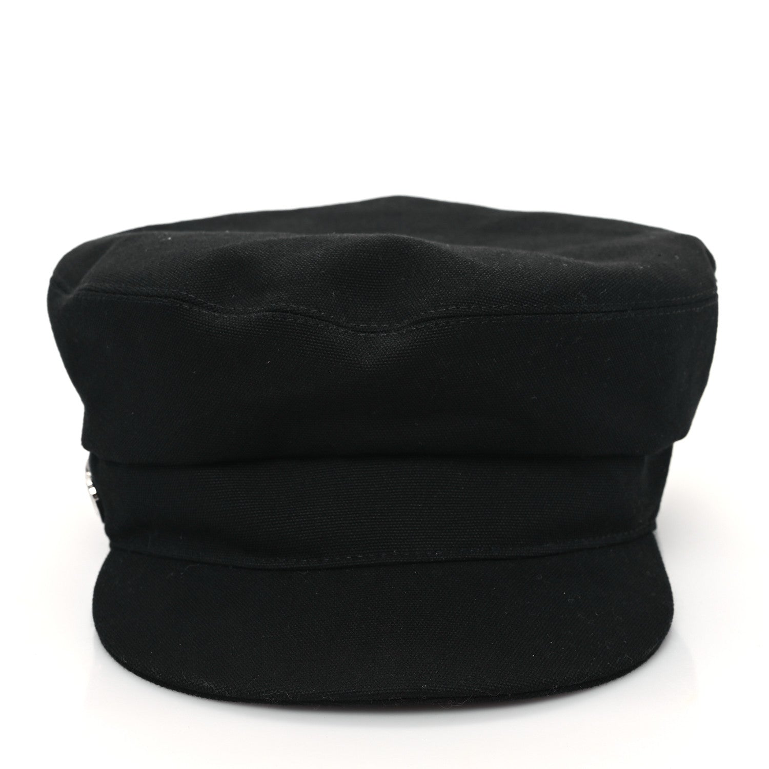 Hermes Cotton Giulietta Seashell Cap 58 Black 3 of 8