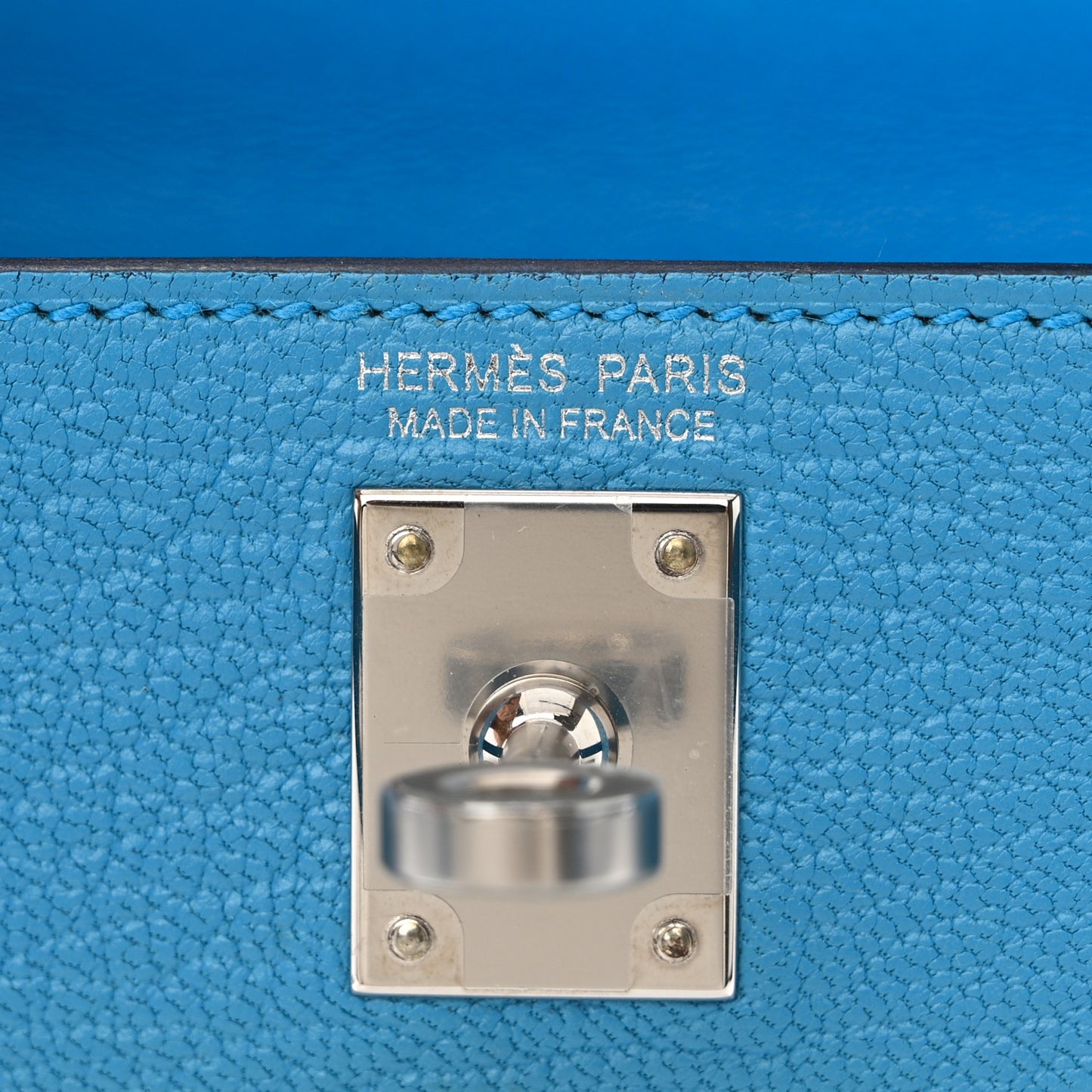 Chevre Mysore Mini Kelly Sellier 20 Bleu Frida