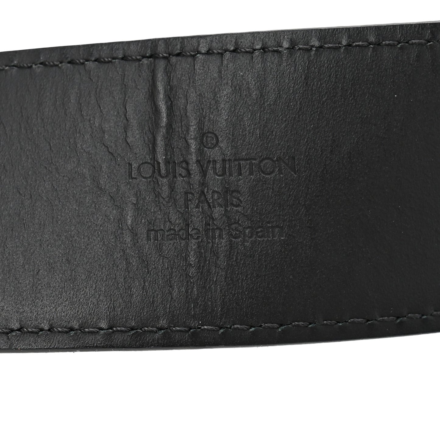 Calfskin Damier Eclipse 40mm LV Initiales Reversible 90 36 Belt