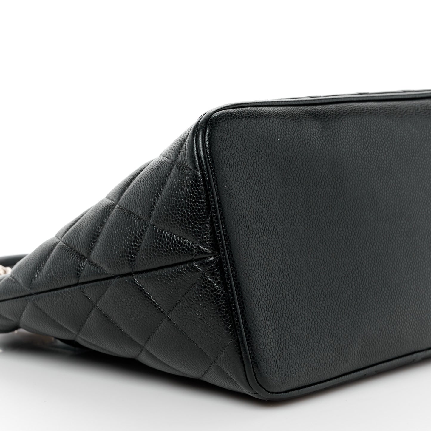 Caviar Quilted Medallion Tote Black
