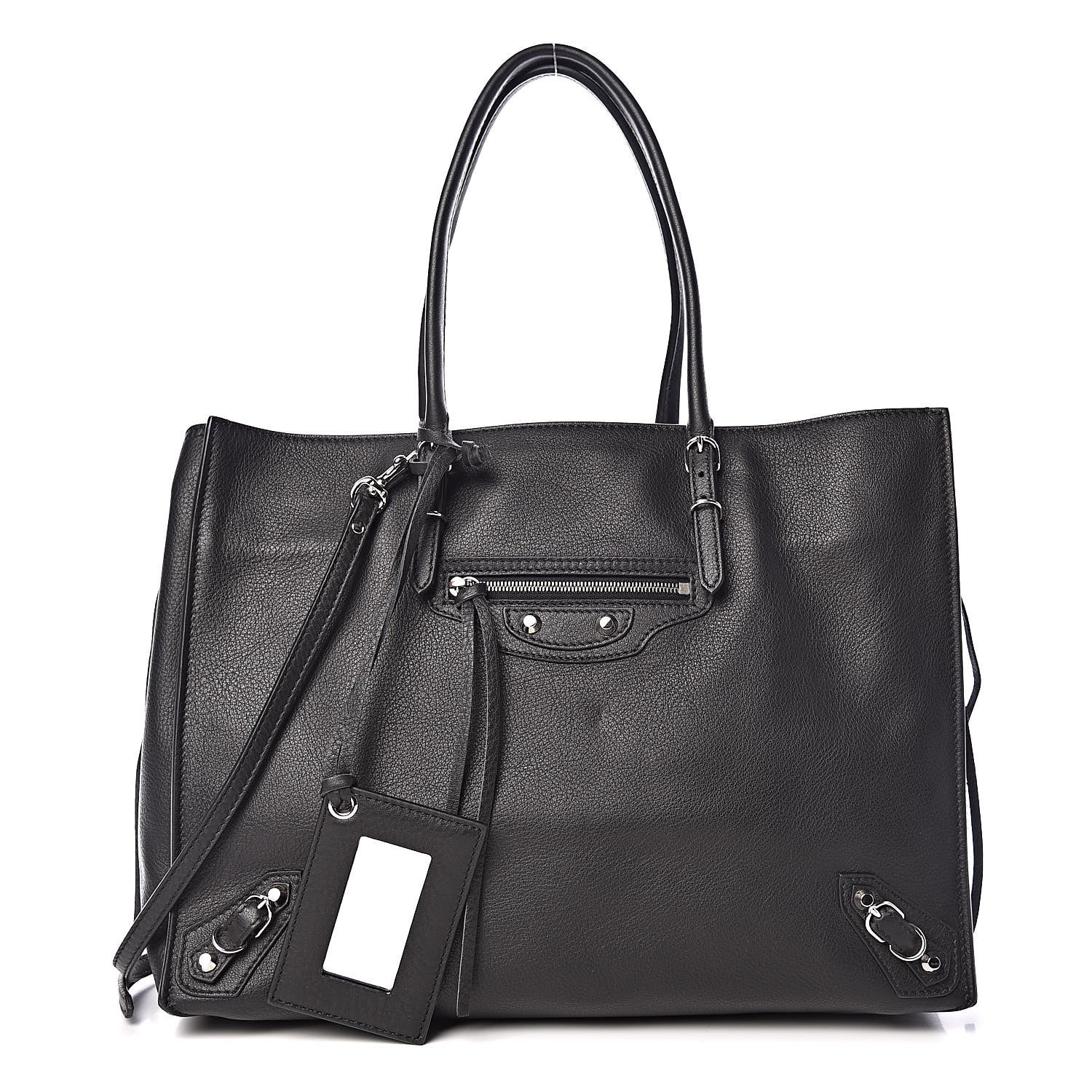 Balenciaga Veau Papier B4 Zip Around Tote Black 1 of 9