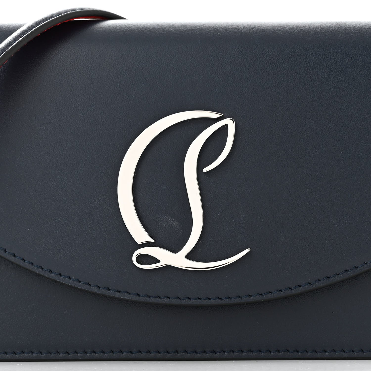 Christian Louboutin Calfskin Loubi54 Crossbody Clutch Marine 7 of 10