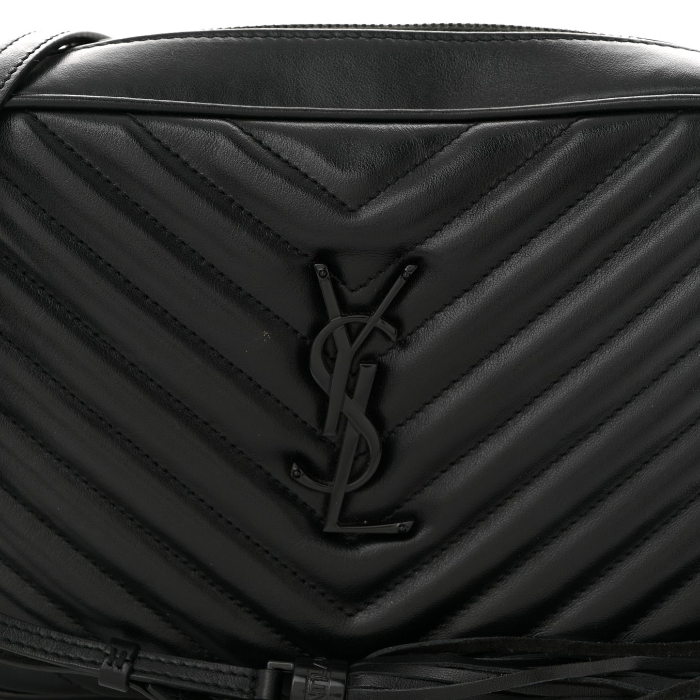 Calfskin Matelasse Monogram Monochrome Lou Camera Bag Black