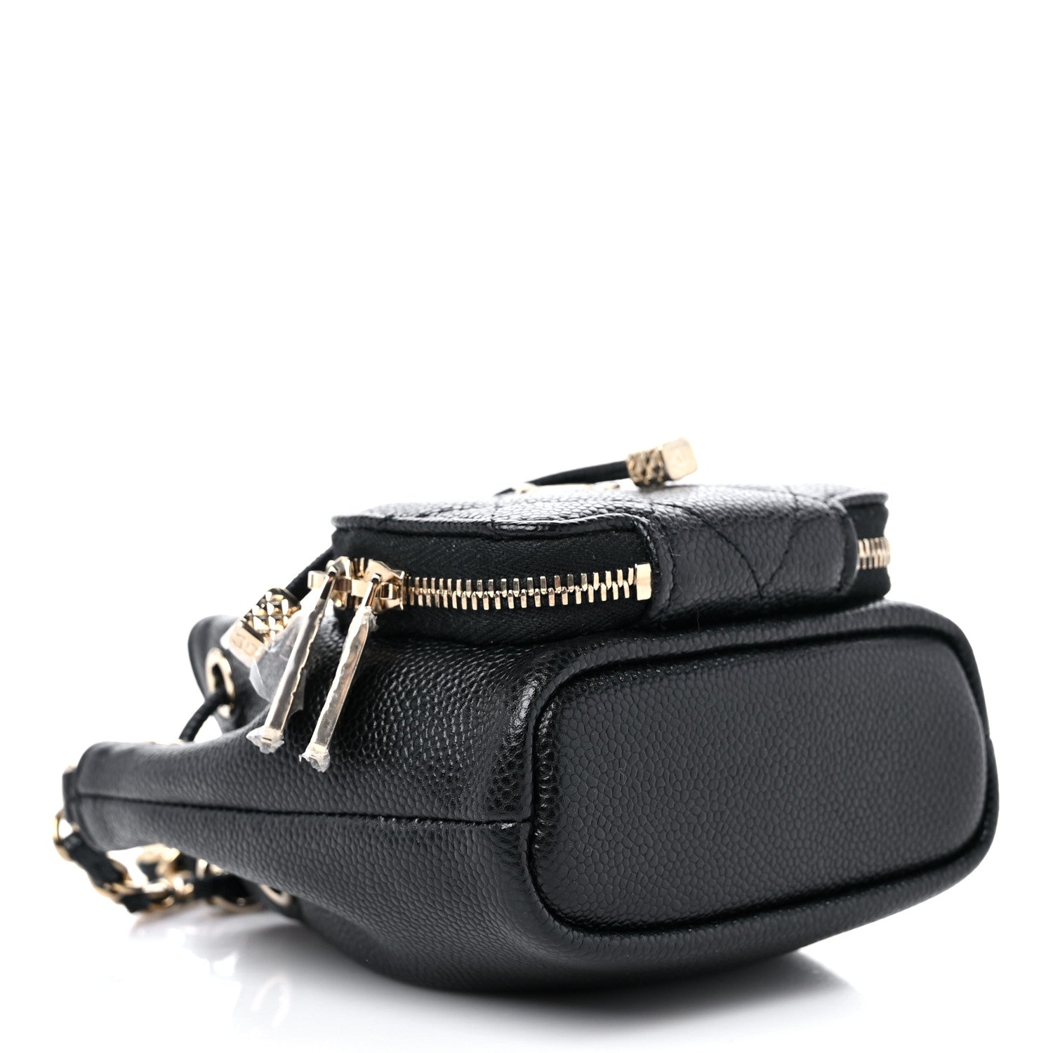 Chanel Caviar Quilted Mini CC Pocket Bucket Bag Black 4 of 10