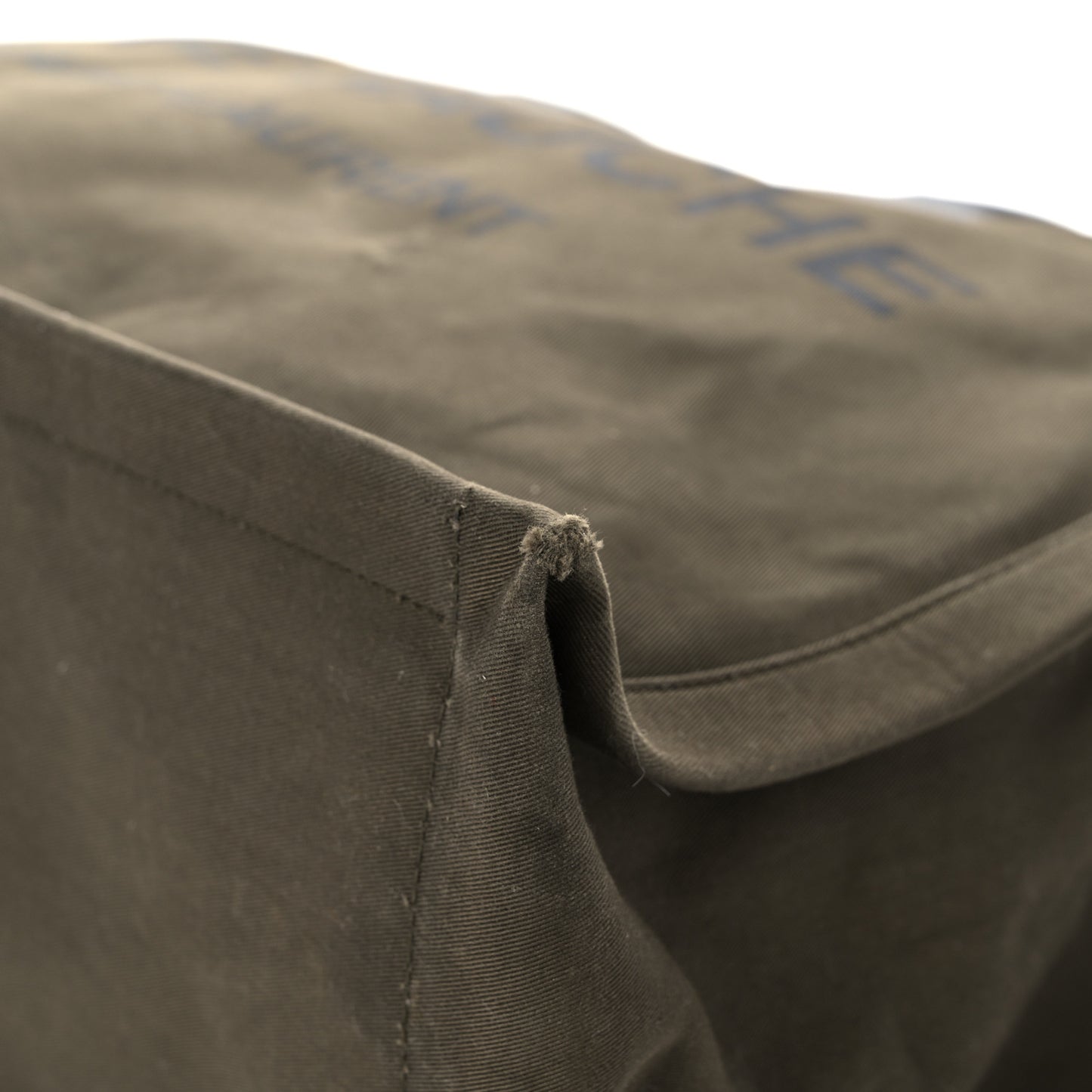 Linen Calfskin Rive Gauche Tote Khaki