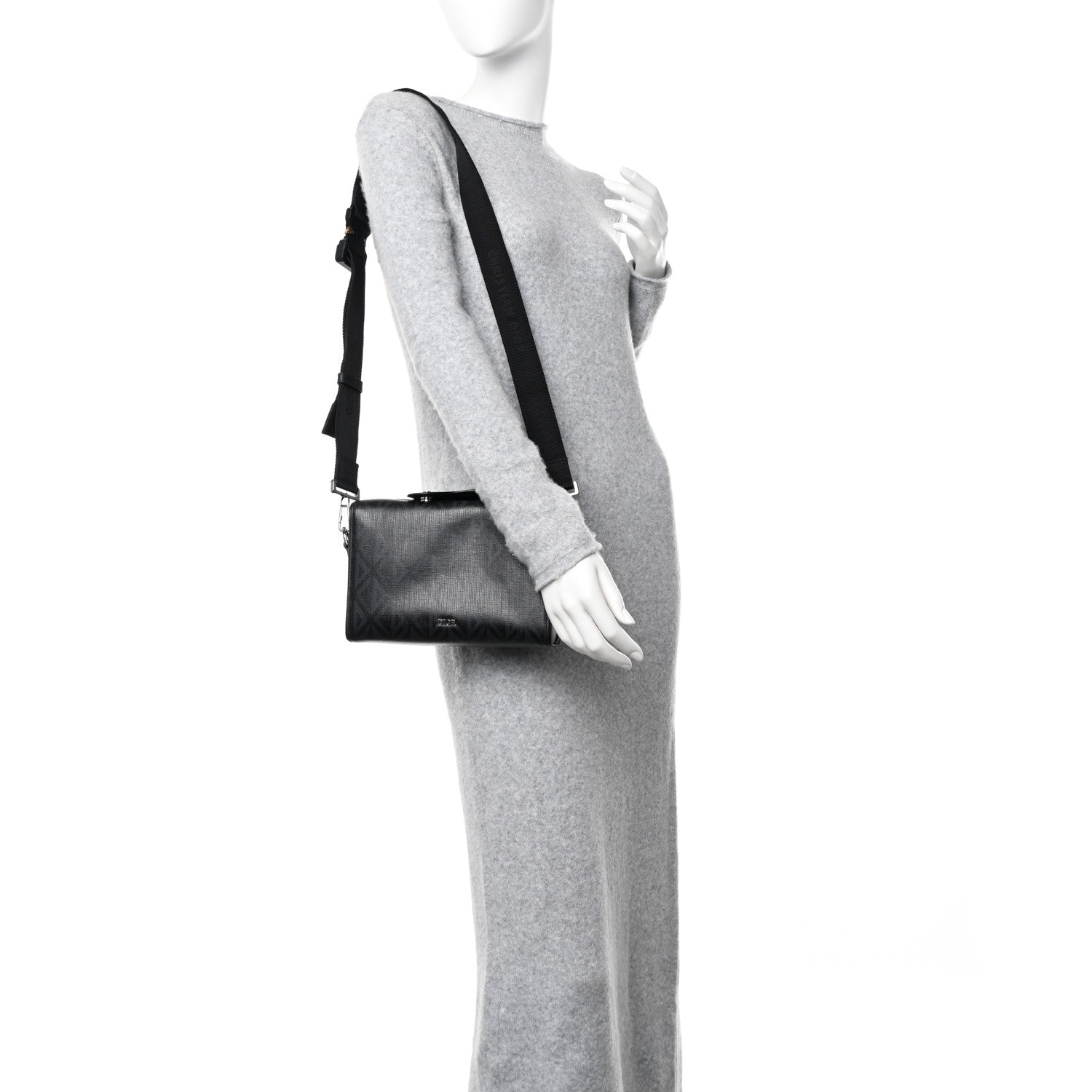 Christian Dior Canvas CD Diamond Lingot 22 Bag Black 2 of 11