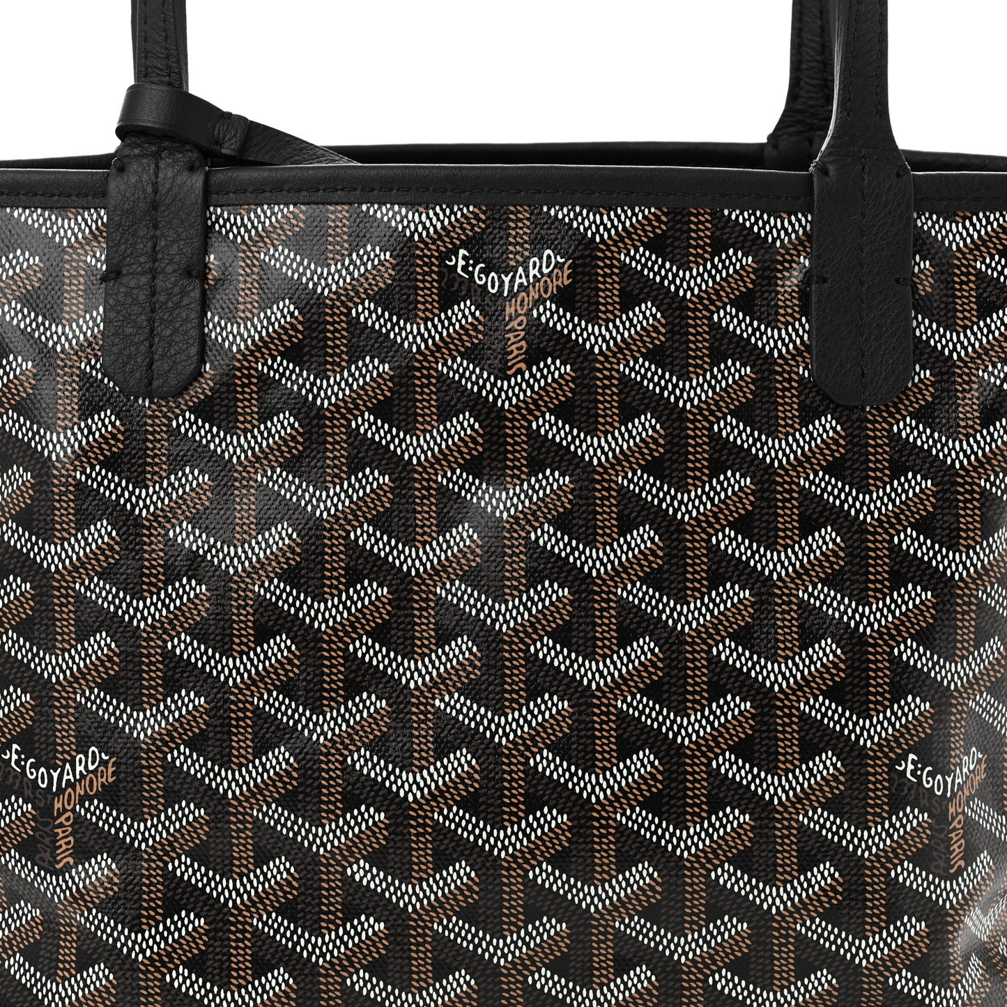 Goyardine Reversible Mini Anjou Black