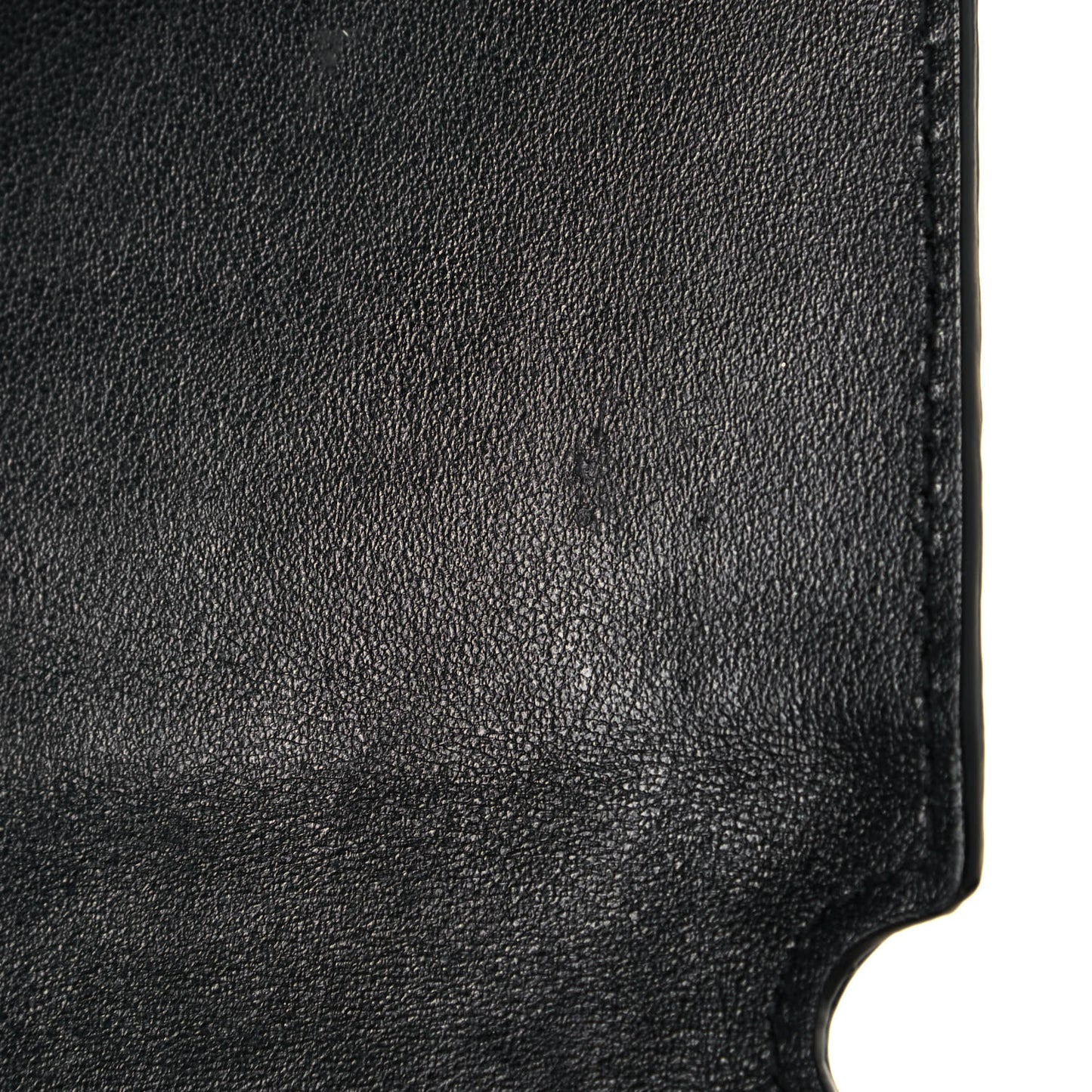 Crocodile Embossed Monogram Phone Holder Crossbody Black