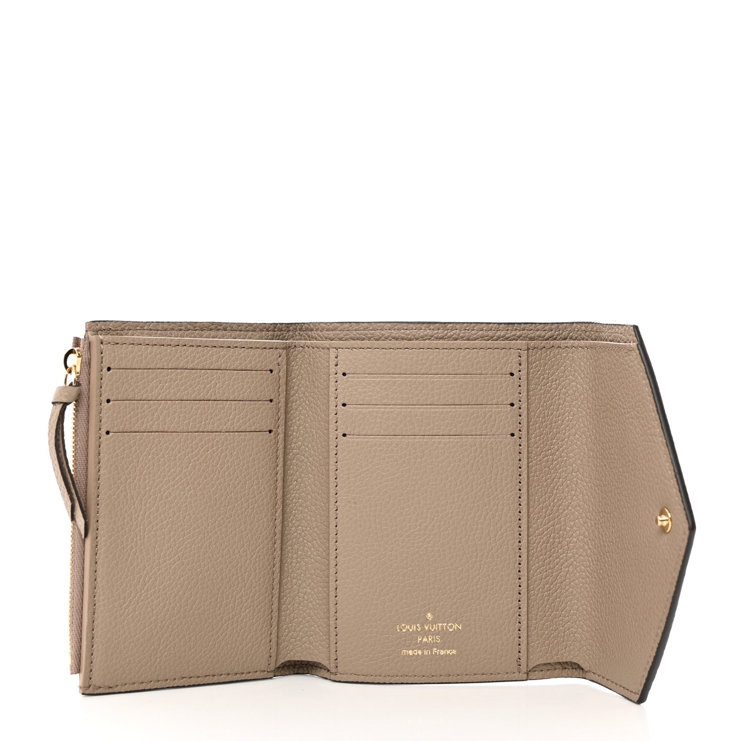 LOUIS VUITTON Empreinte Monogram Giant Victorine Wallet Tourterelle Creme