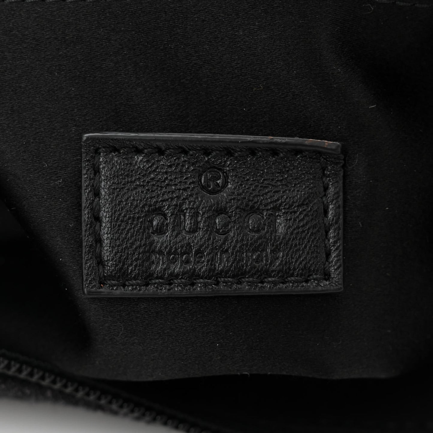 Jacquard Black Denim GG Monogram Horsebit Slim Small Shoulder Bag Black Grey