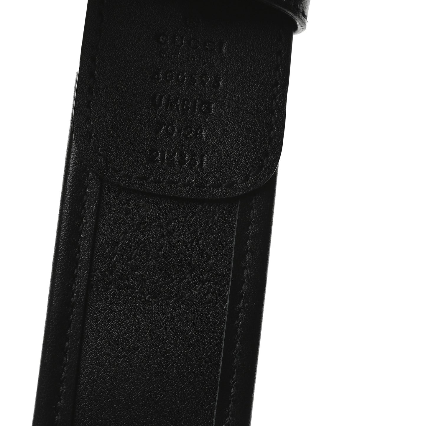 Calfskin GG Matelasse Marmont 40mm Belt 70 28 Black