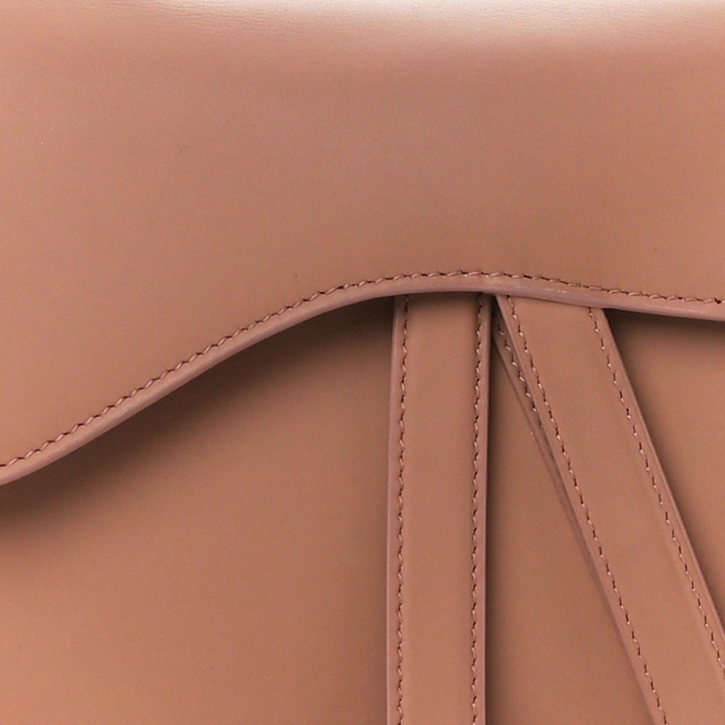 Ultra Matte Calfskin Saddle Bag Blush